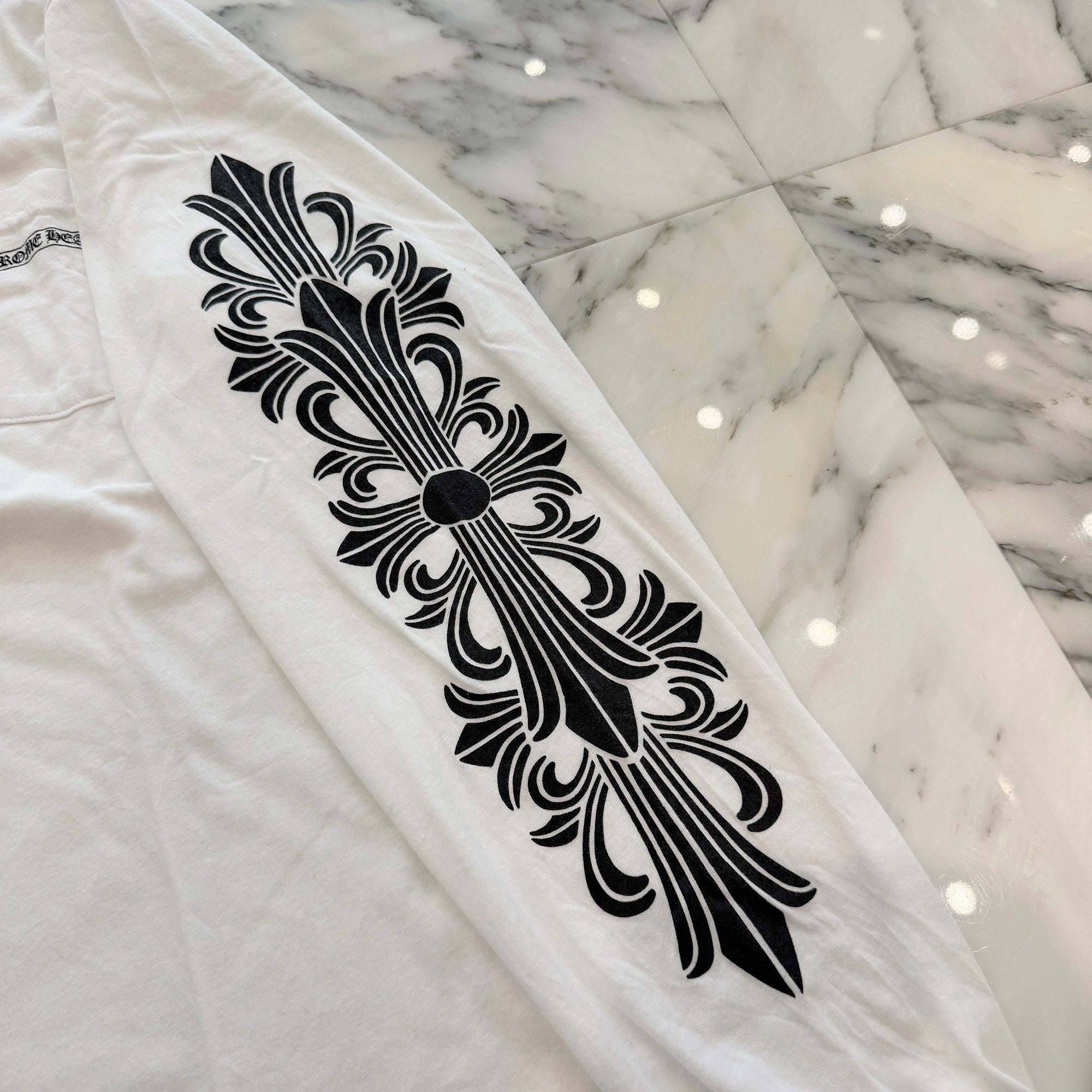 CHROME HEARTS × MATTY BOY ASPEN Limited Floral Cross Long Sleeve Tee Size M クロムハーツ × マッティボーイ アスペン限定 フローラルクロス ロングスリーブTシャツ サイズM