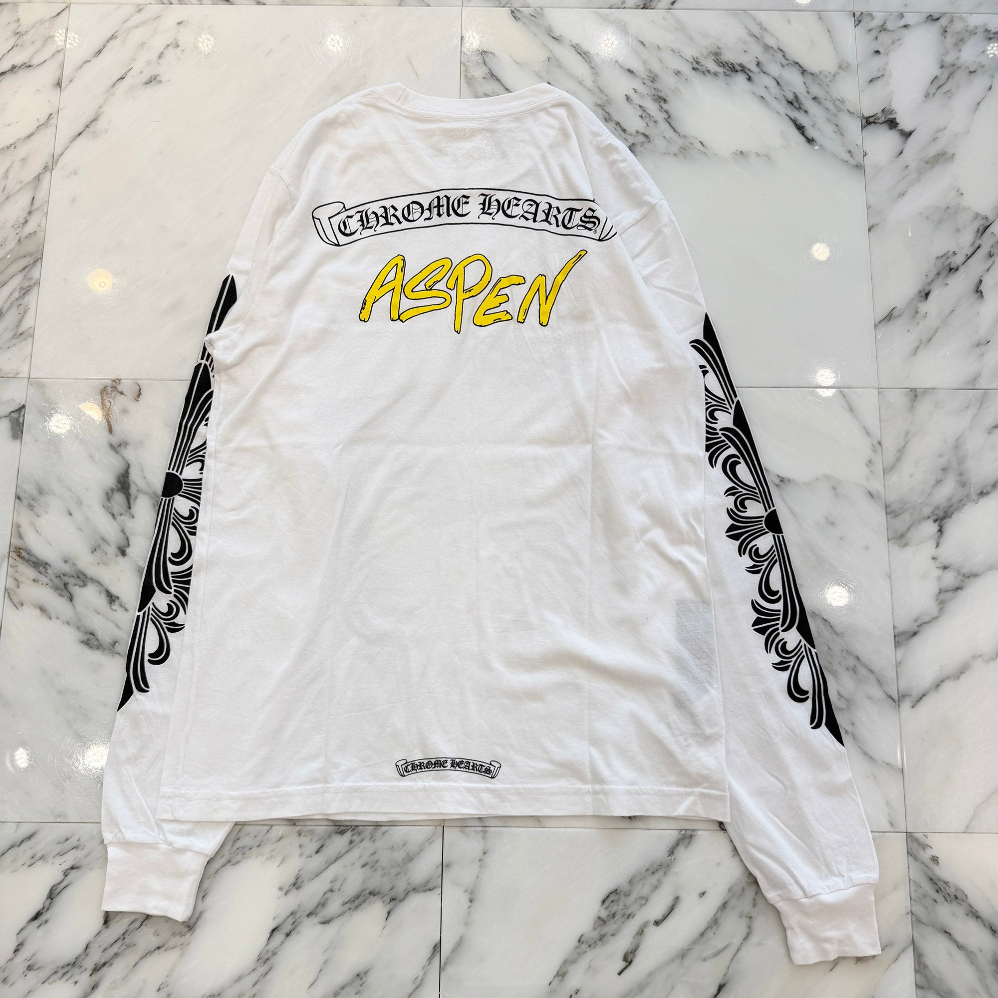 CHROME HEARTS × MATTY BOY ASPEN Limited Floral Cross Long Sleeve Tee Size M クロムハーツ × マッティボーイ アスペン限定 フローラルクロス ロングスリーブTシャツ サイズM