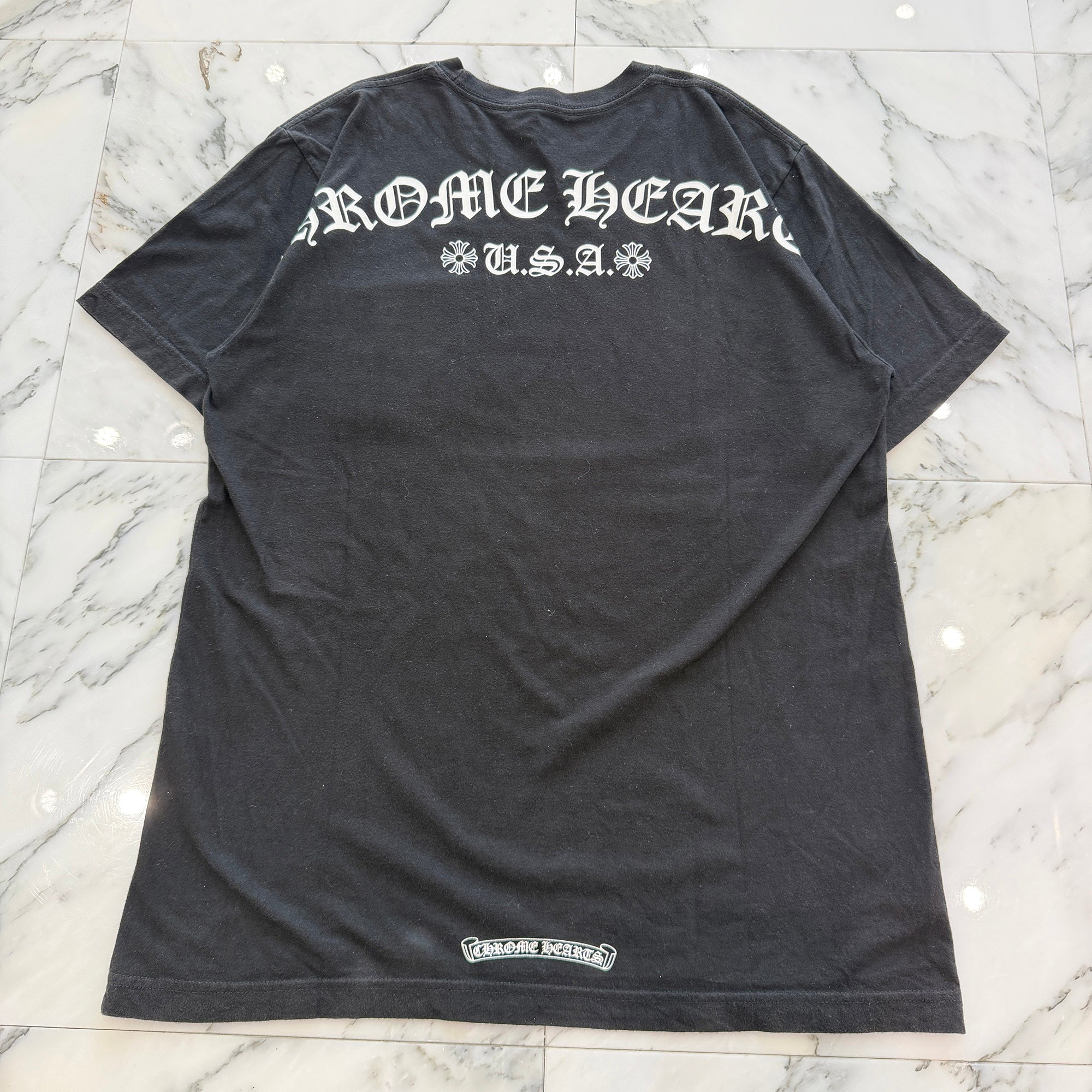 CHROME HEARTS Back Arch USA Logo Tee Size L クロムハーツ バックアーチ USA ロゴ Tシャツ サイズL
