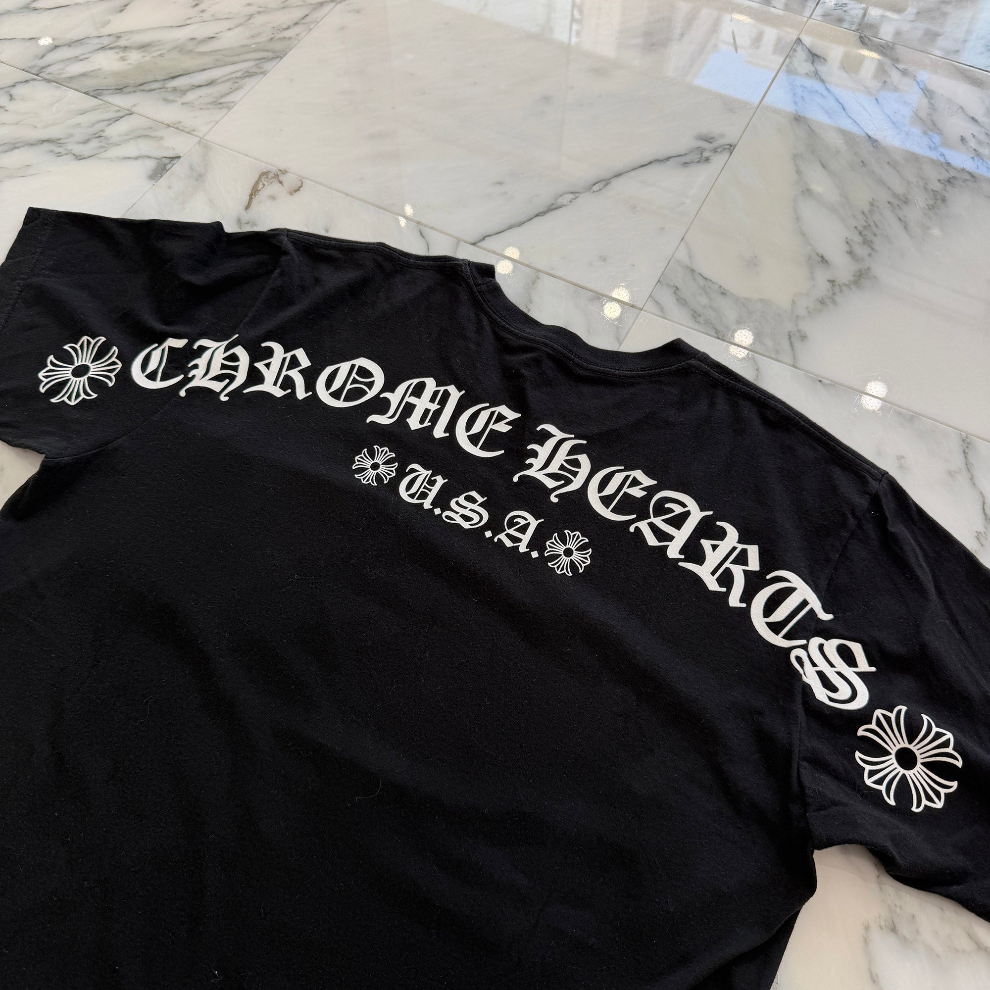 CHROME HEARTS Back Arch USA Logo Tee Size L クロムハーツ バックアーチ USA ロゴ Tシャツ サイズL