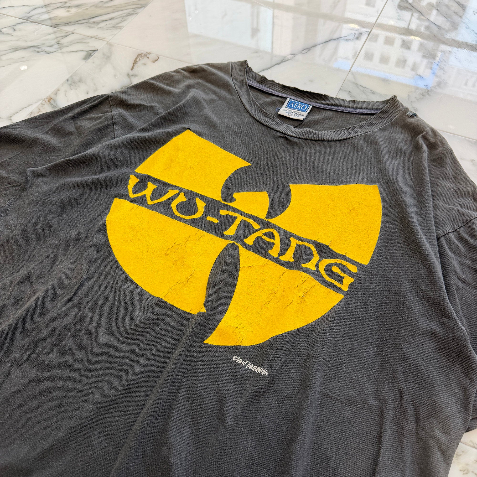 Vintage 90's Wu-Tang Clan "Ain't Nuttin To Fuck Wit!" AERO S/S Tee Size L ヴィンテージ 90's ウータン・クラン "エイント・ナッシン・タ・ファック・ウィット" エアロ社製 Tシャツ サイズL