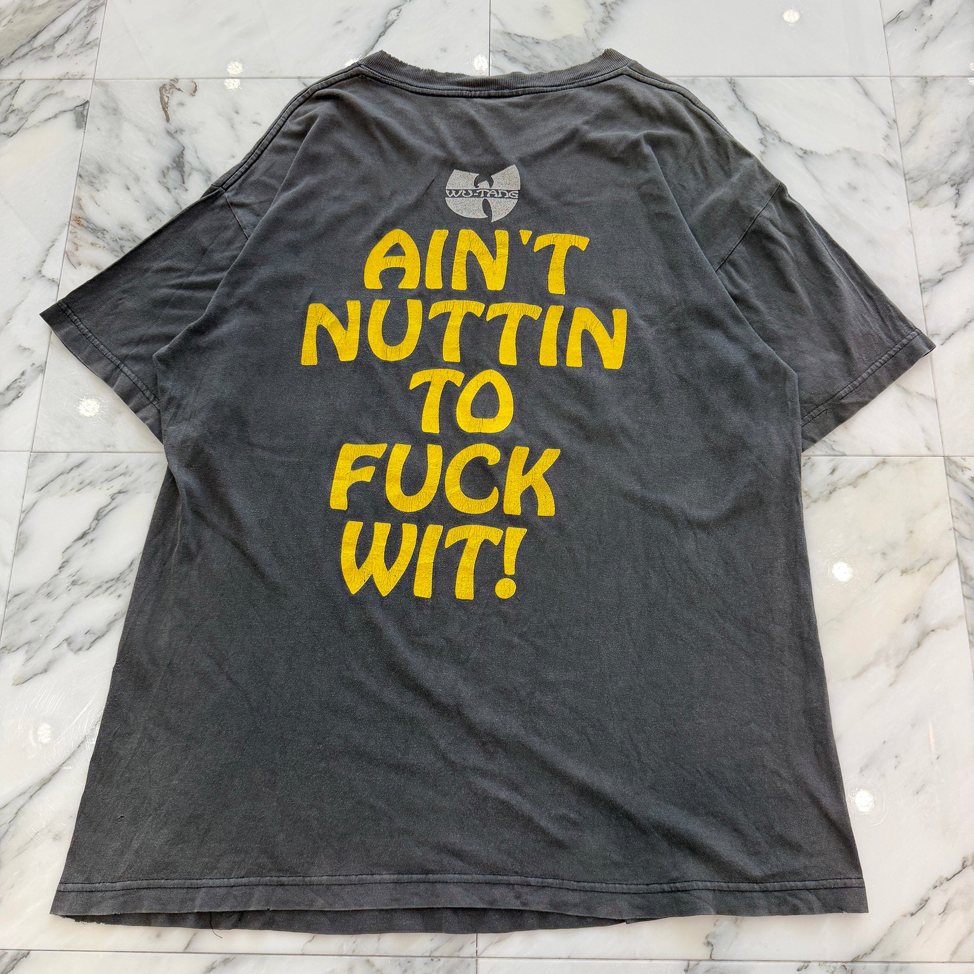 Vintage 90's Wu-Tang Clan "Ain't Nuttin To Fuck Wit!" AERO S/S Tee Size L ヴィンテージ 90's ウータン・クラン "エイント・ナッシン・タ・ファック・ウィット" エアロ社製 Tシャツ サイズL