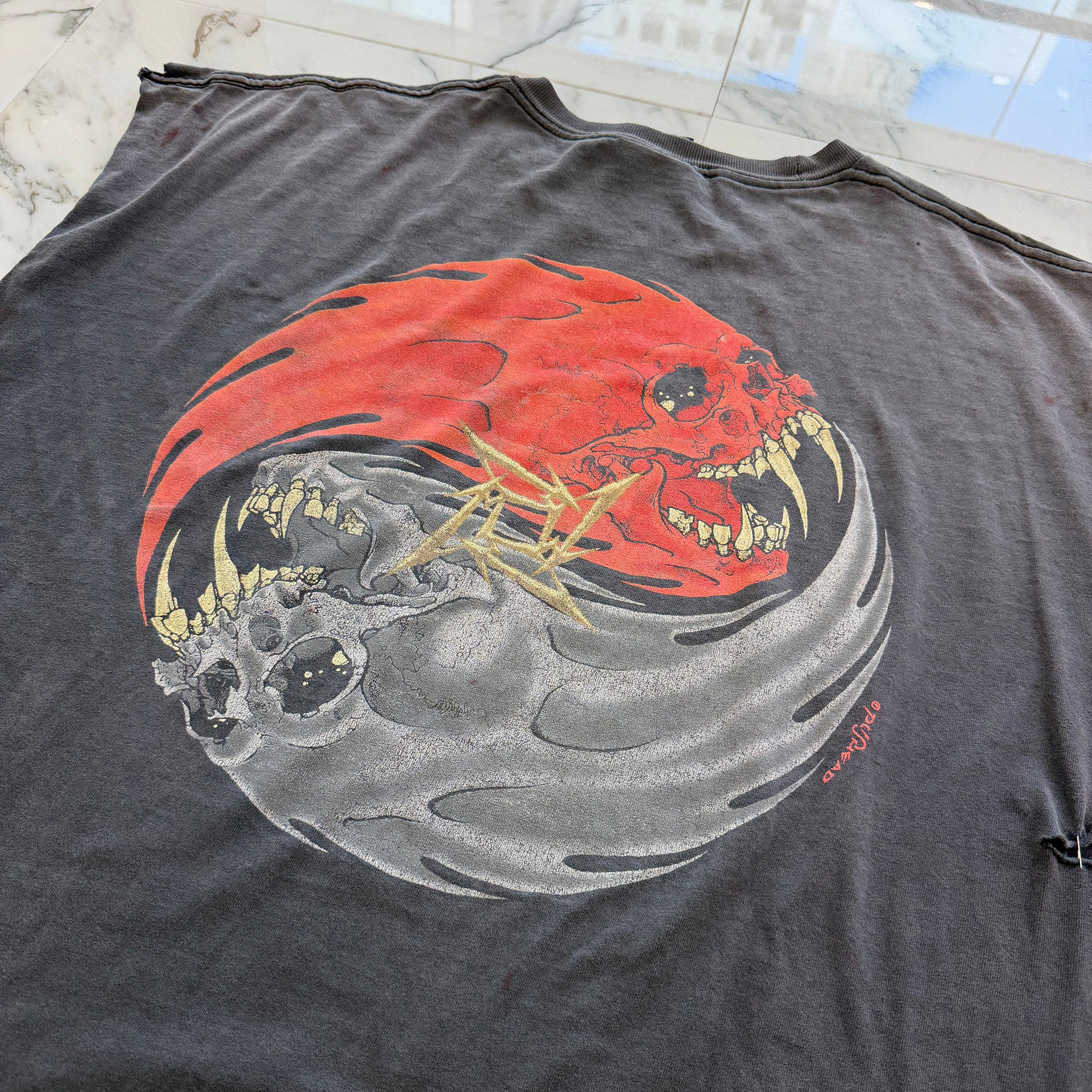 Vintage 90's METALLICA "Ying Yang Rebel Pushead" giant Sleeveless Tee  ヴィンテージ 90's メタリカ "イン ヤン レベル パスヘッド" ジャイアント社製ノースリーブTシャツ