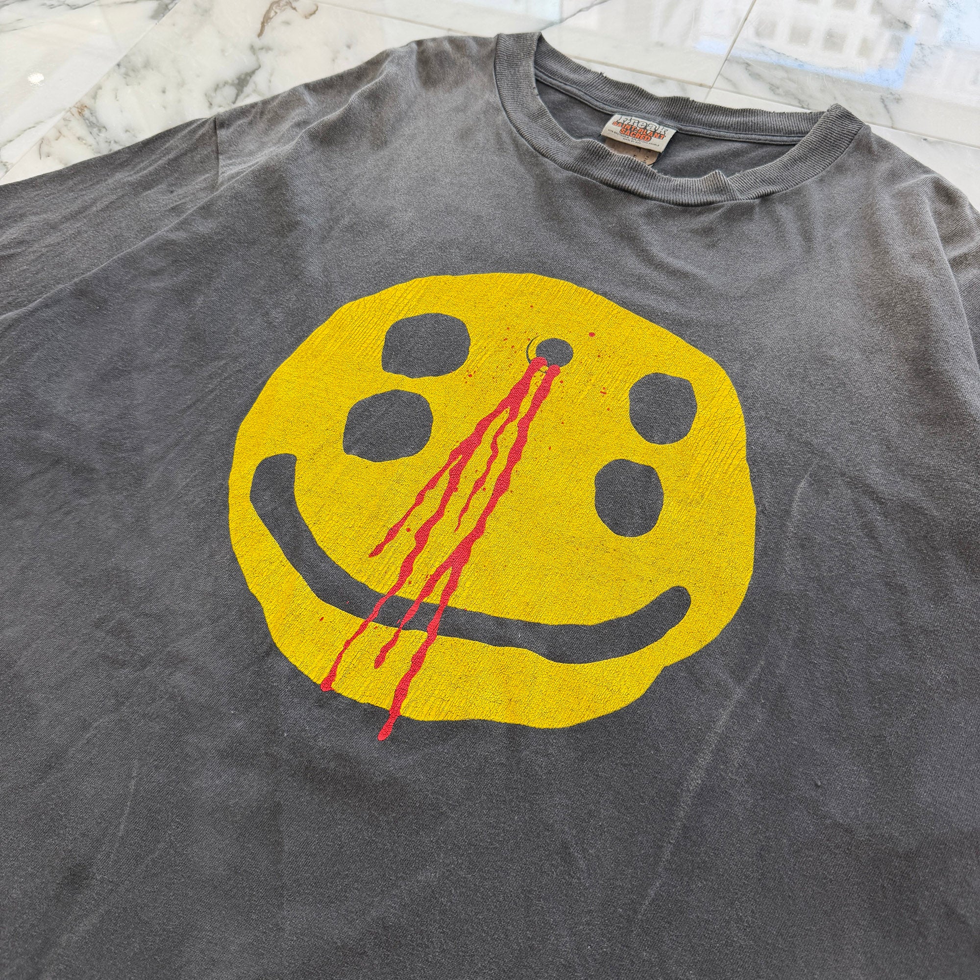 SAINT Mxxxxxx x Cactus Plant Flea Market 2024AW "SMILE" S/S Tee SM-YS1-0000-C01 Size XL セントマイケル×カクタス プラント フリー マーケット  "スマイル" 半袖Ｔシャツ サイズXL