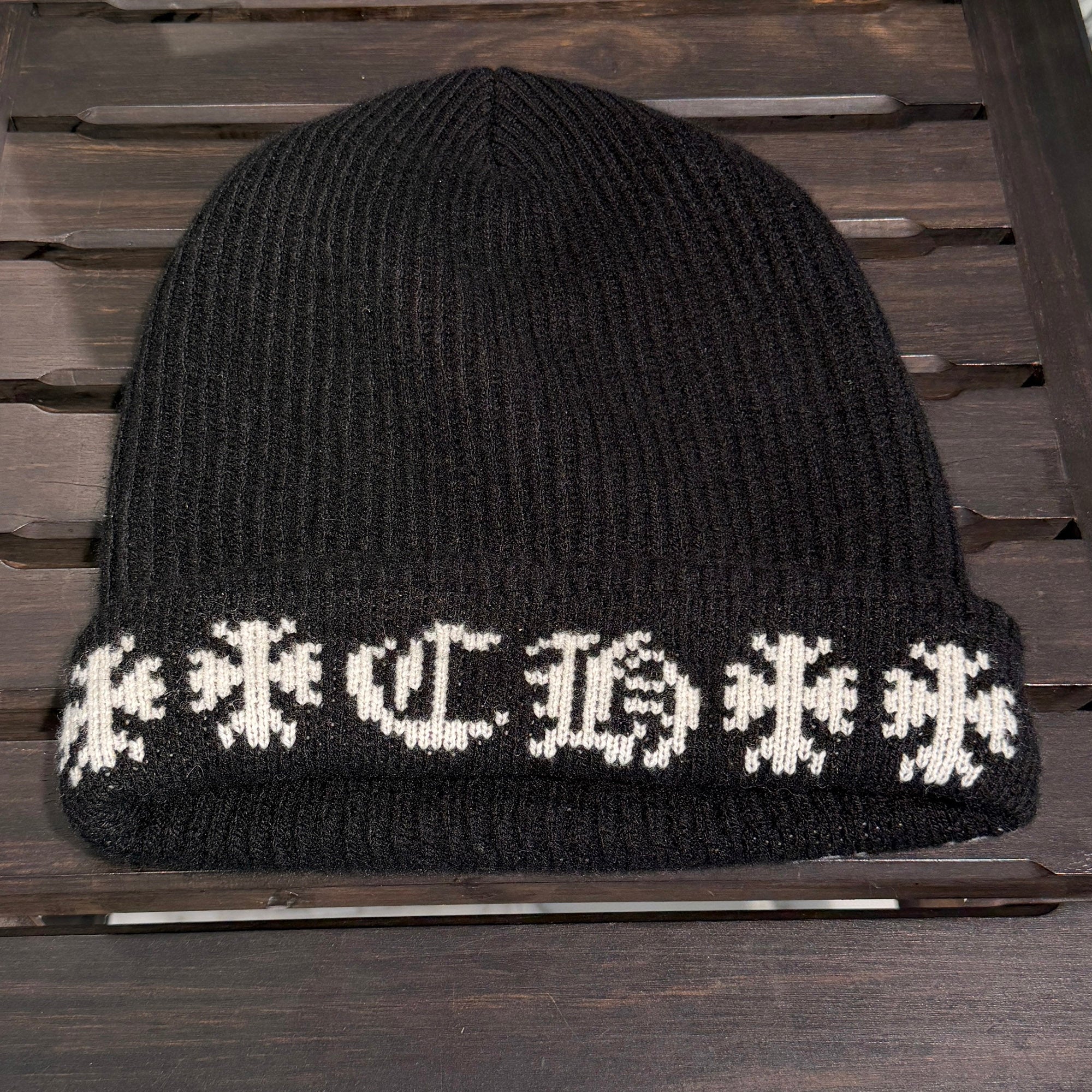 CHROME HEARTS BIG DADDY Cashmere Knit Beanie Size ONE SIZE (25cm) クロムハーツ ビッグダディ カシミヤ ニット ビーニー サイズONE SIZE (25cm)