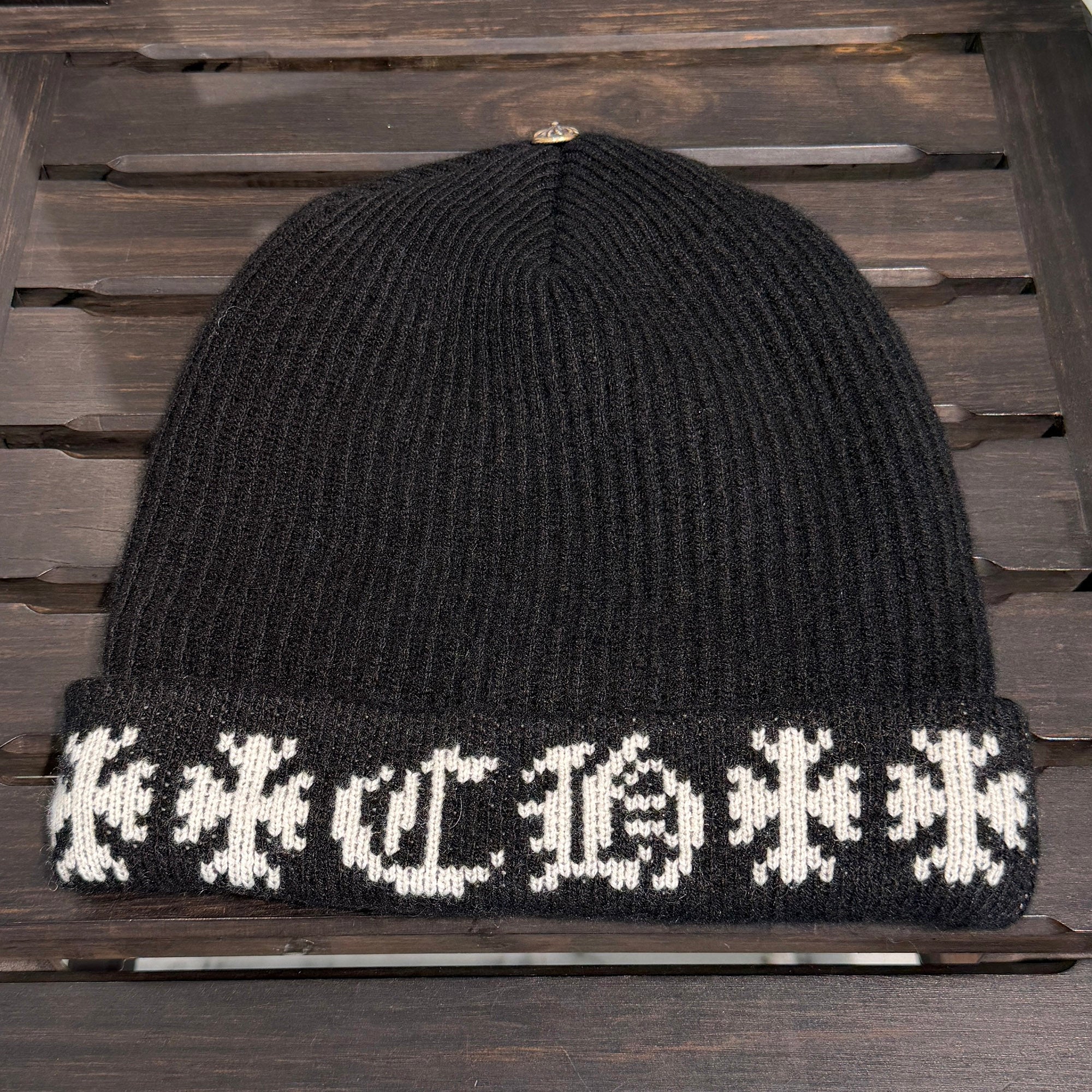 CHROME HEARTS BIG DADDY Cashmere Knit Beanie Size ONE SIZE (25cm) クロムハーツ ビッグダディ カシミヤ ニット ビーニー サイズONE SIZE (25cm)