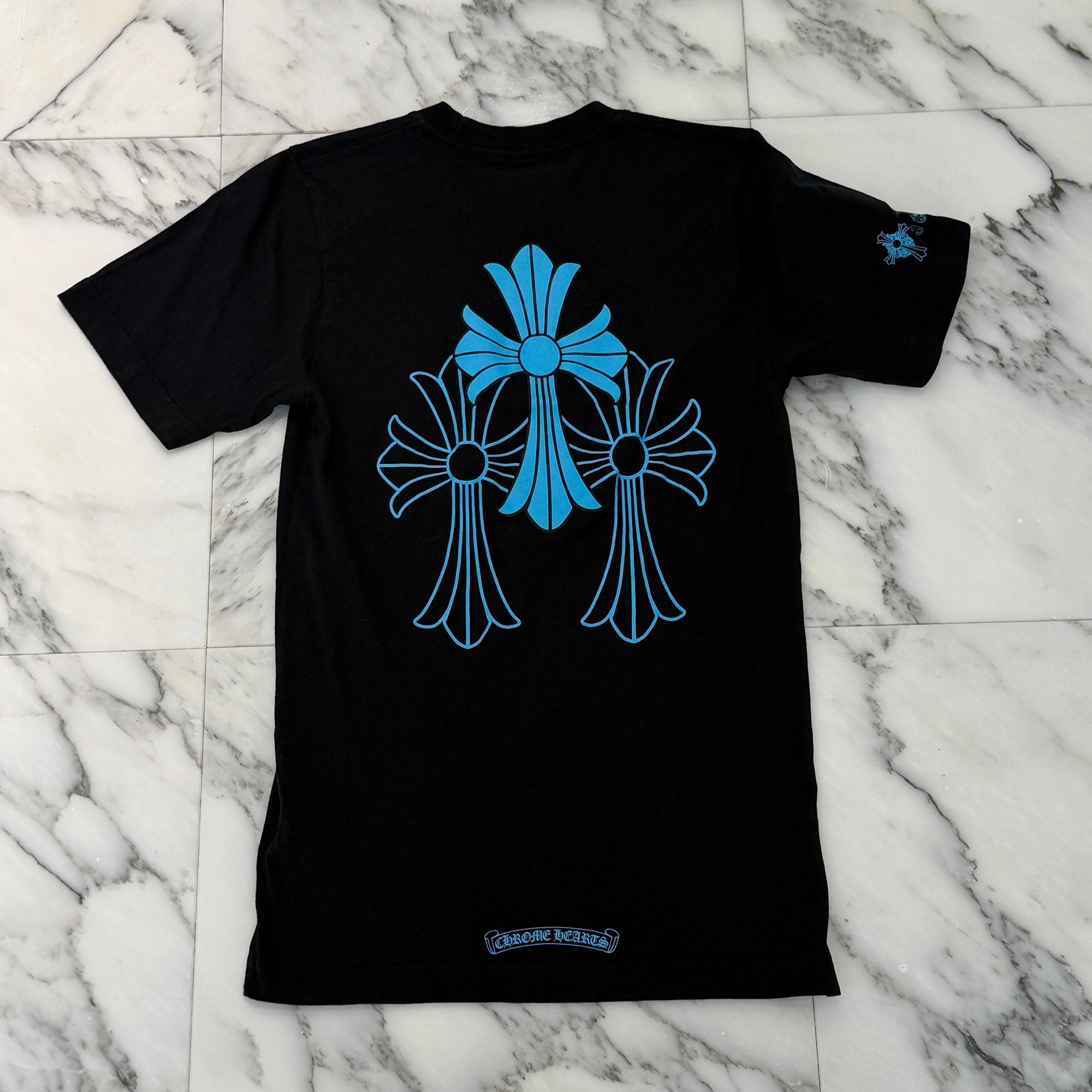 CHROME HEARTS 3 Blue Cross Tee Size XS クロムハーツ 3 ブルークロス Tシャツ サイズXS