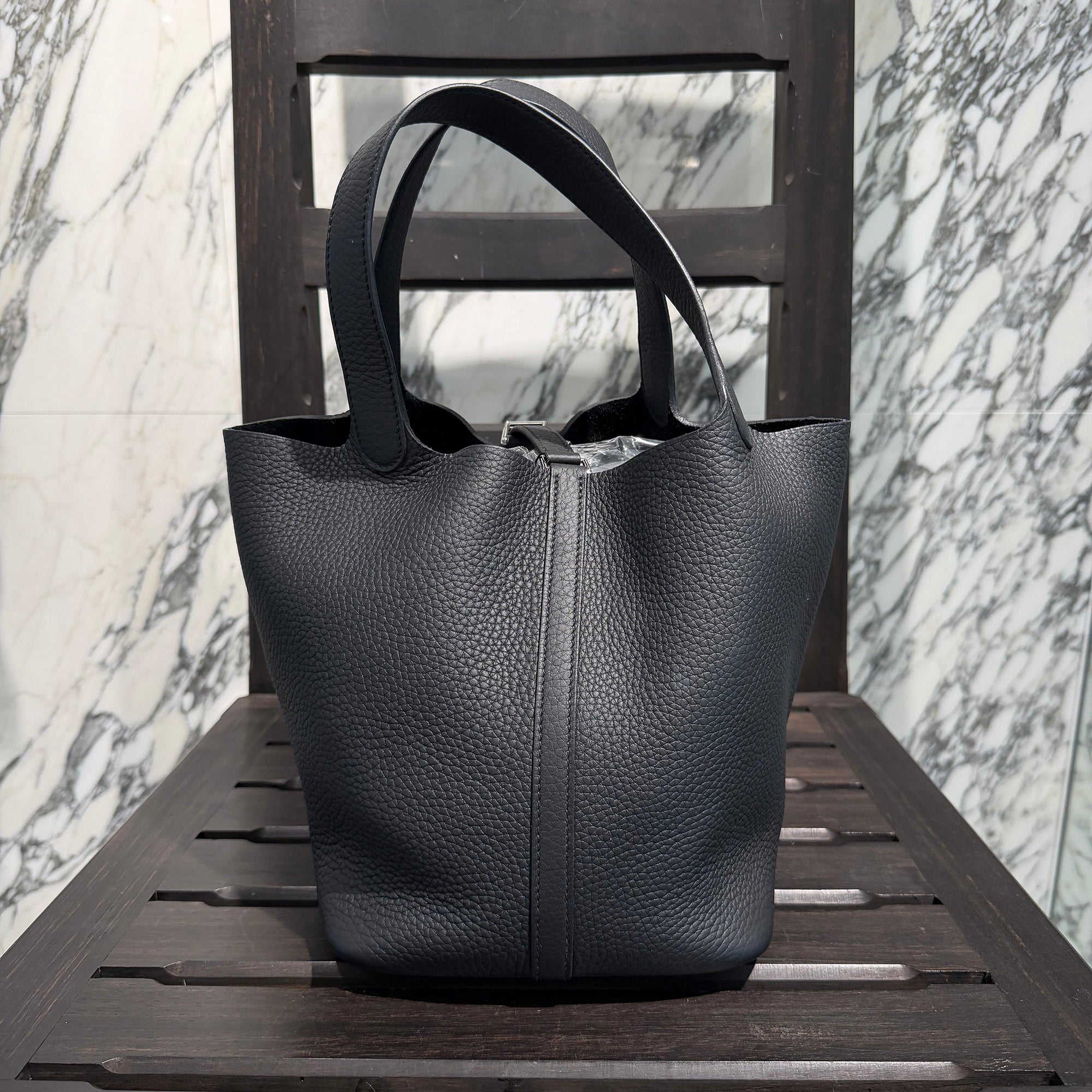 HERMES Picotin Lock MM "NOIR" K刻印 エルメス ピコタンロック MM "ノワール" K刻印
