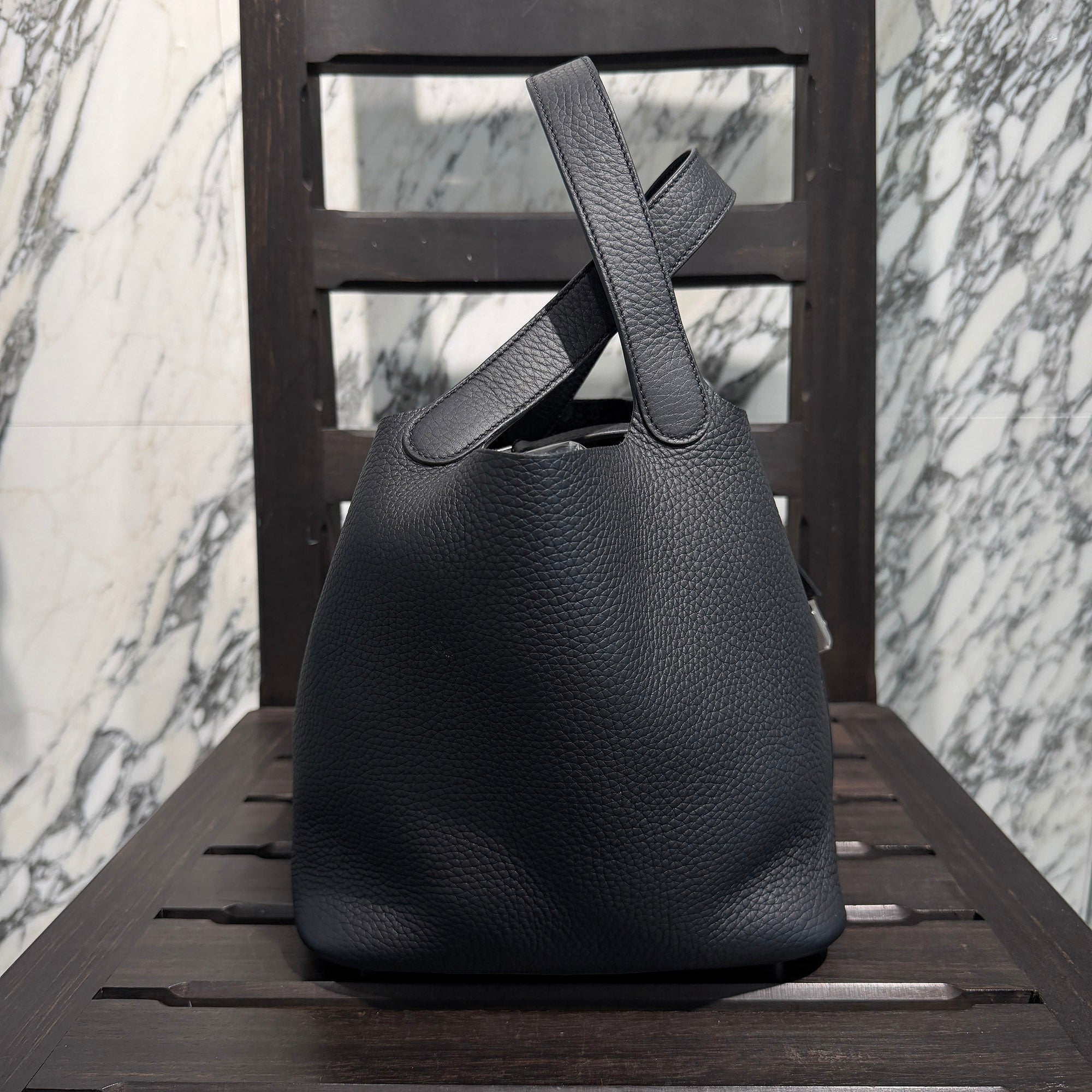 HERMES Picotin Lock MM "NOIR" K刻印 エルメス ピコタンロック MM "ノワール" K刻印
