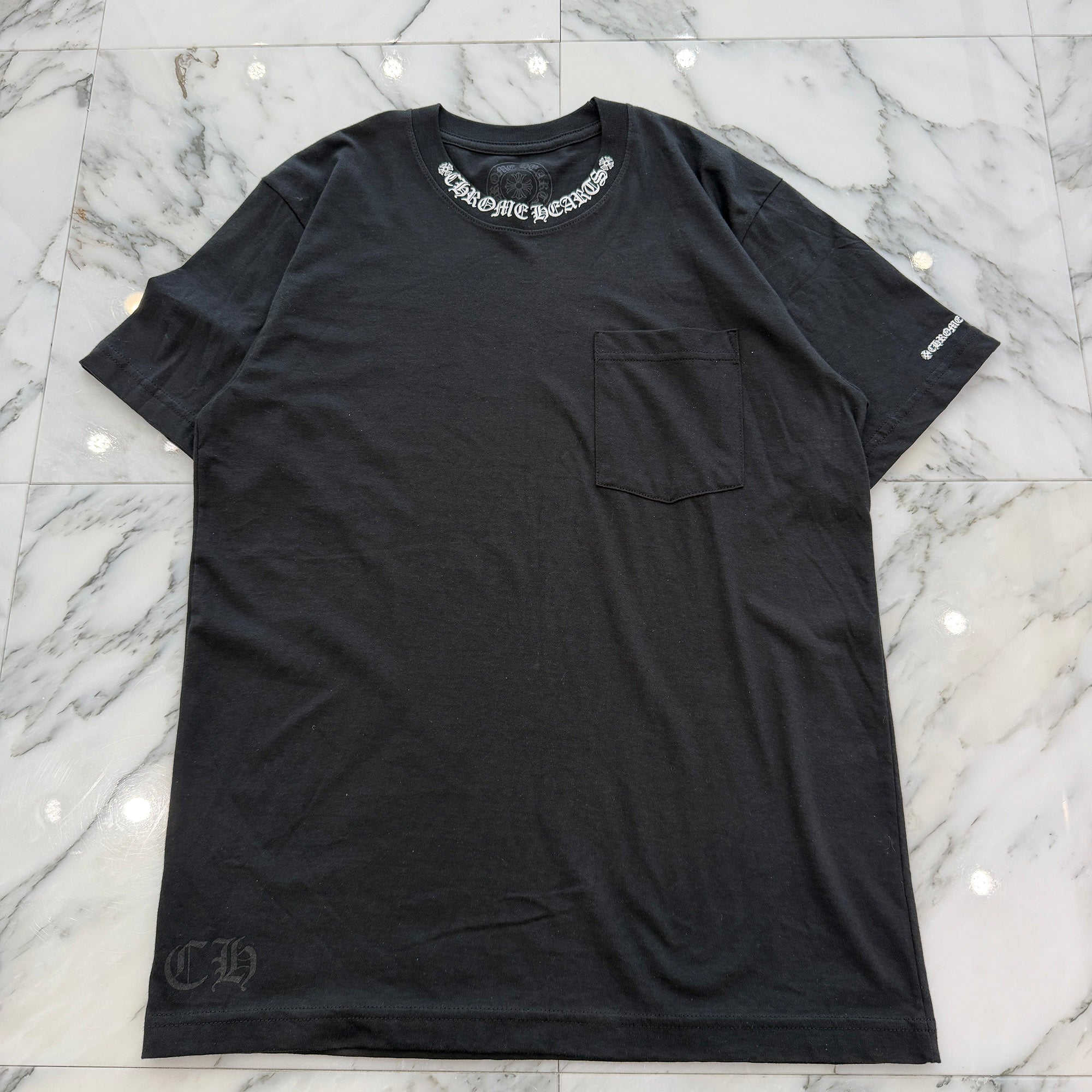 CHROME HEARTS Neck Logo Tee Size M クロムハーツ ネックロゴ Tシャツ サイズM