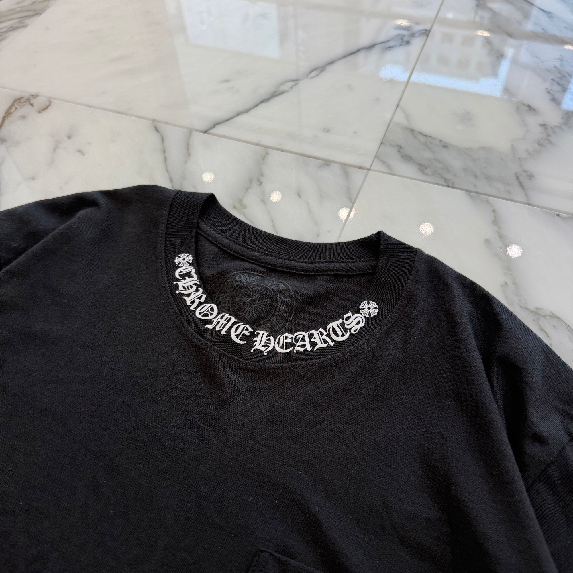 CHROME HEARTS Neck Logo Tee Size M クロムハーツ ネックロゴ Tシャツ サイズM