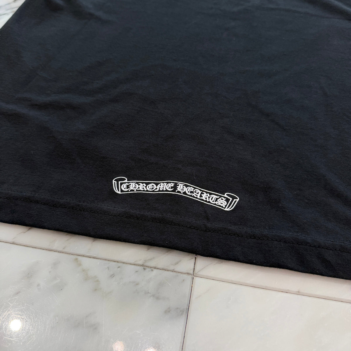 CHROME HEARTS Neck Logo Tee Size L クロムハーツ ネックロゴ Tシャツ サイズL