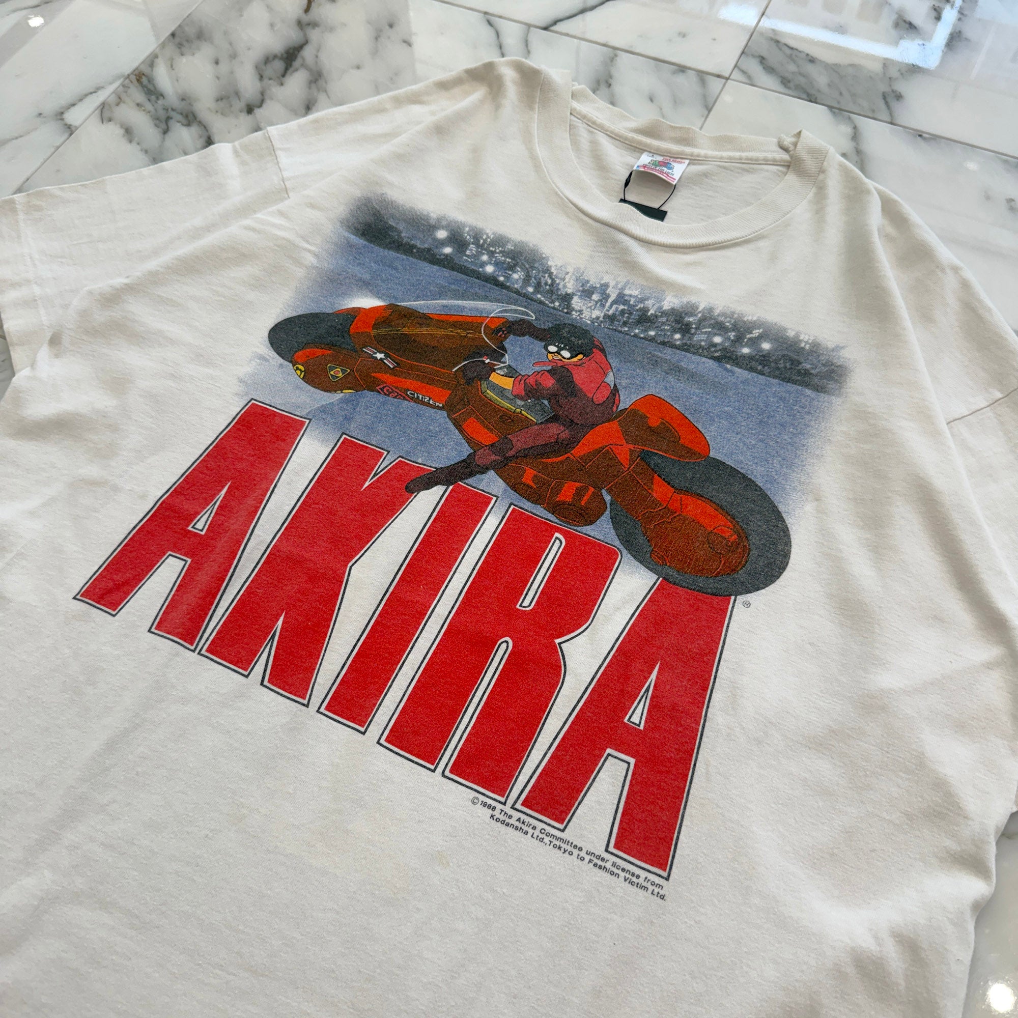 Vintage 90's AKIRA "KANEDA BIKE" Print FRUIT OF THE LOOM S/S Tee Size L ヴィンテージ 90's アキラ " カネダバイク" プリント フルーツオブザルーム社製 半袖Tシャツ サイズL