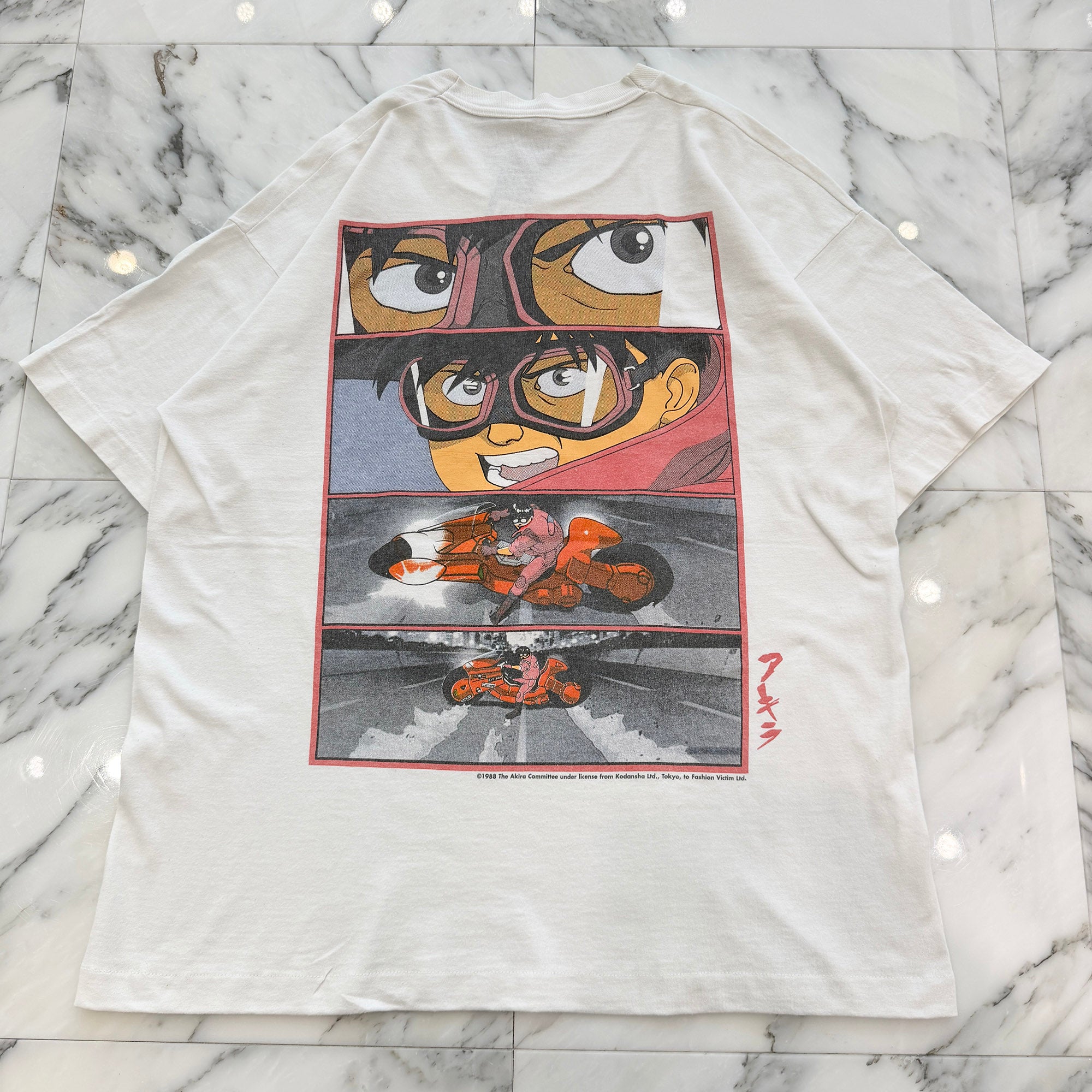 Vintage 90's AKIRA "KANEDA BIKE" Print FRUIT OF THE LOOM S/S Tee Size L ヴィンテージ 90's アキラ " カネダバイク" プリント フルーツオブザルーム社製 半袖Tシャツ サイズL