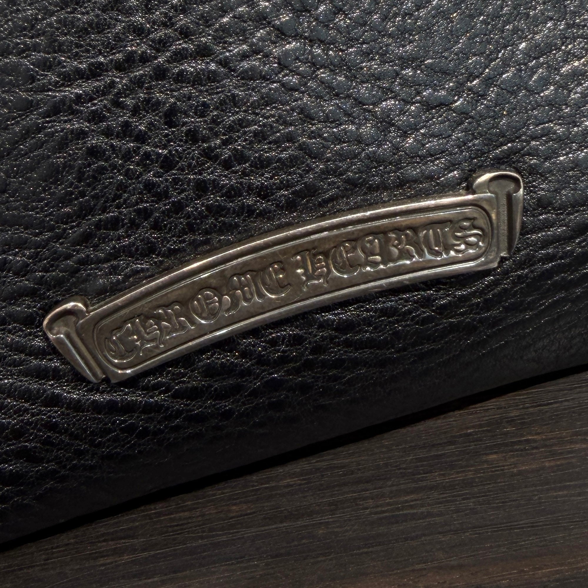 CHROME HEARTS Square Pocket 3 Cemetery Cross Leather Patch Shoulder Bag クロムハーツ スクエアポケット 3セメタリークロス レザーパッチ ショルダーバッグ