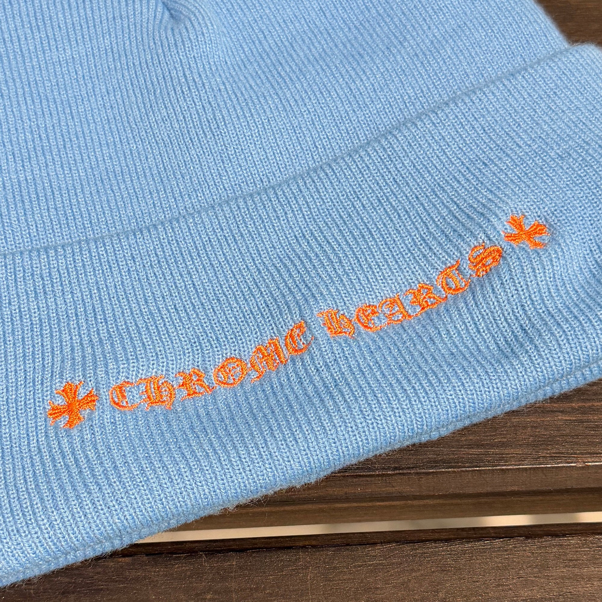 CHROME HEARTS Triple Cross Embroidery Beanie Size ONE SIZE (23cm) クロムハーツ トリプルクロス 刺繍 ビーニー サイズONE SIZE (23cm)