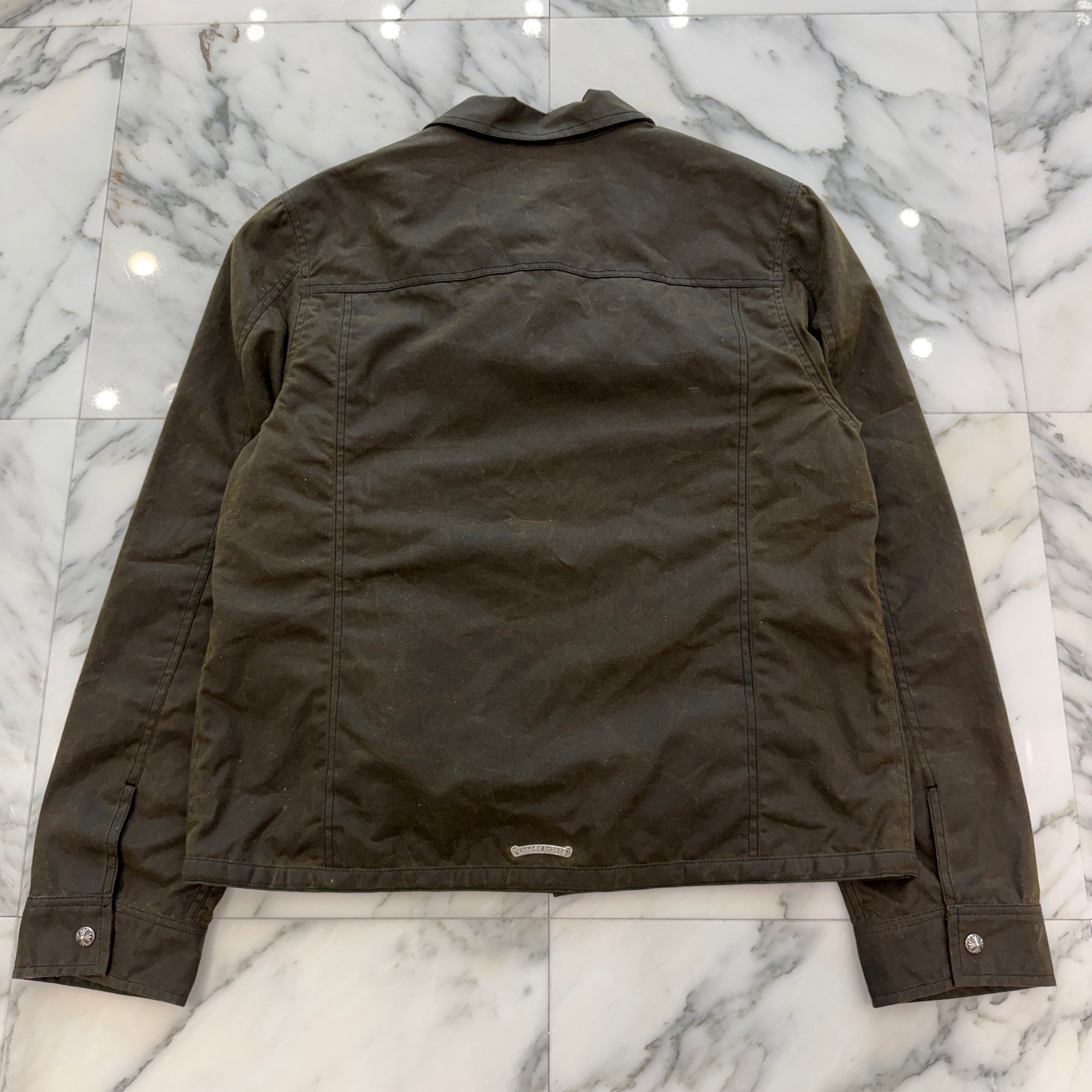 CHROME HEARTS WHIPLASH Oil Finished Fabric Jacket Size M クロムハーツ ウィップラッシュ オイル加工 ファブリックジャケット サイズM