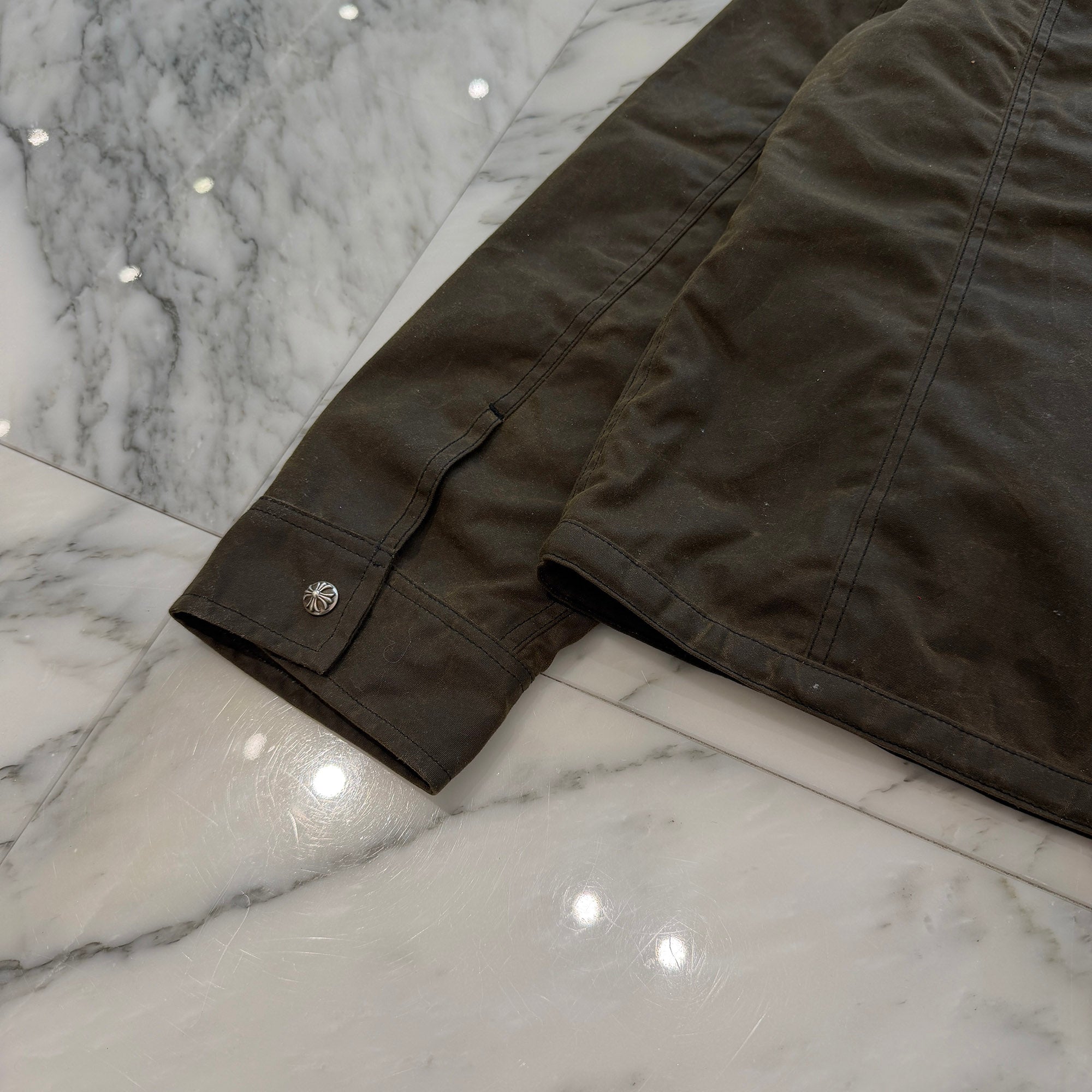CHROME HEARTS WHIPLASH Oil Finished Fabric Jacket Size M クロムハーツ ウィップラッシュ オイル加工 ファブリックジャケット サイズM