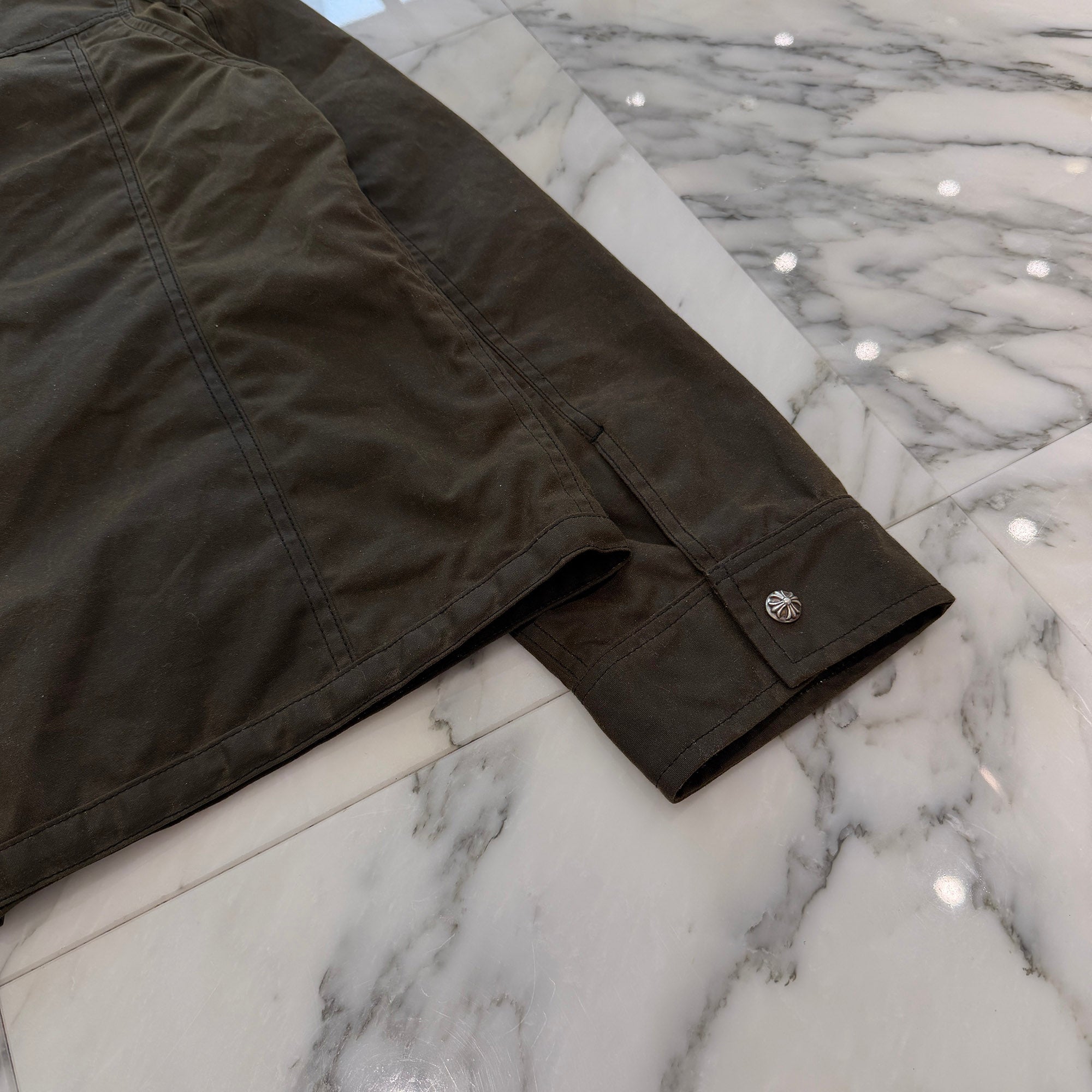 CHROME HEARTS WHIPLASH Oil Finished Fabric Jacket Size M クロムハーツ ウィップラッシュ オイル加工 ファブリックジャケット サイズM