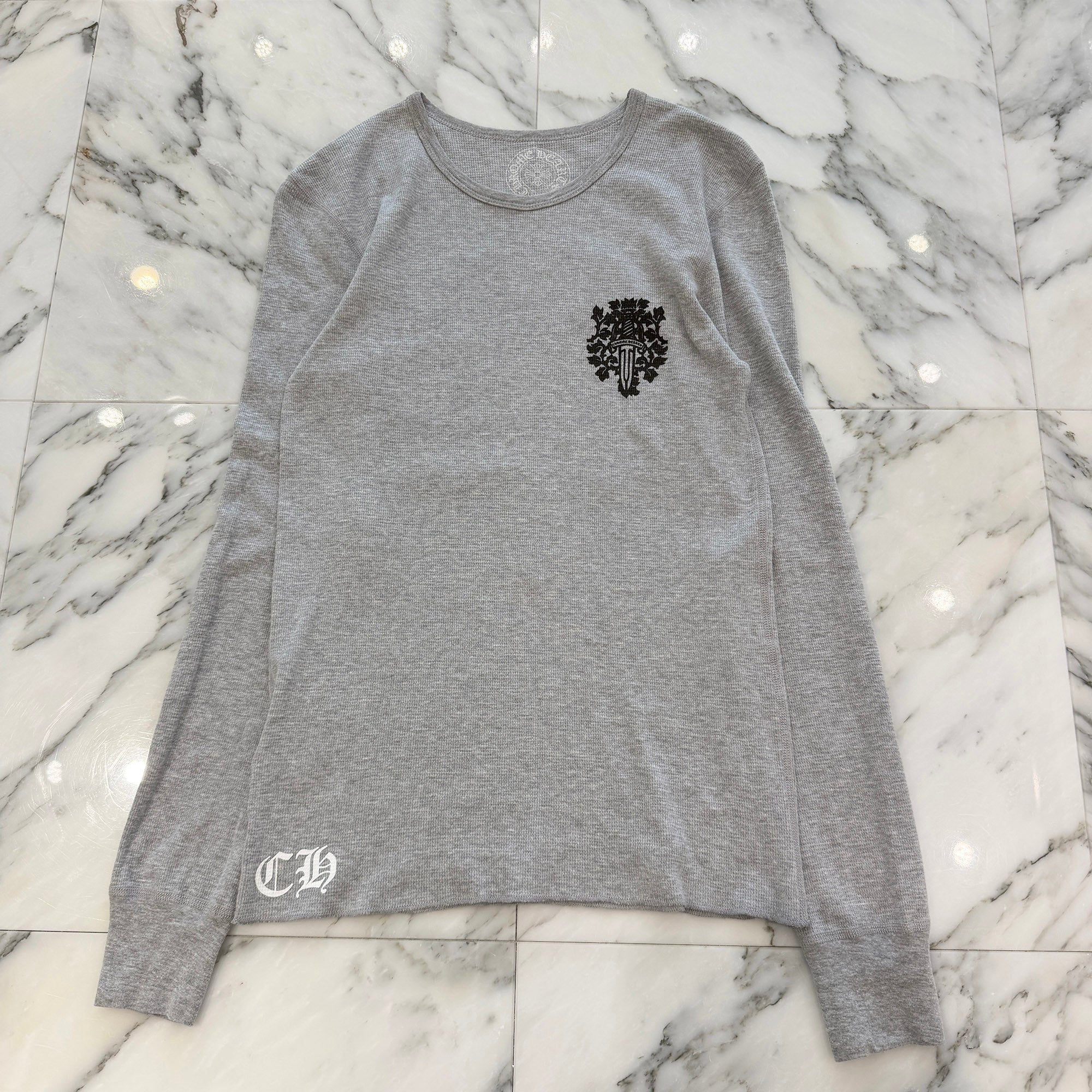 CHROME HEARTS 2025SS Vine Dagger Print Thermal Long Sleeve Tee Size M クロムハーツ ヴァインダガー プリント サーマル ロングスリーグ Tシャツ サイズM