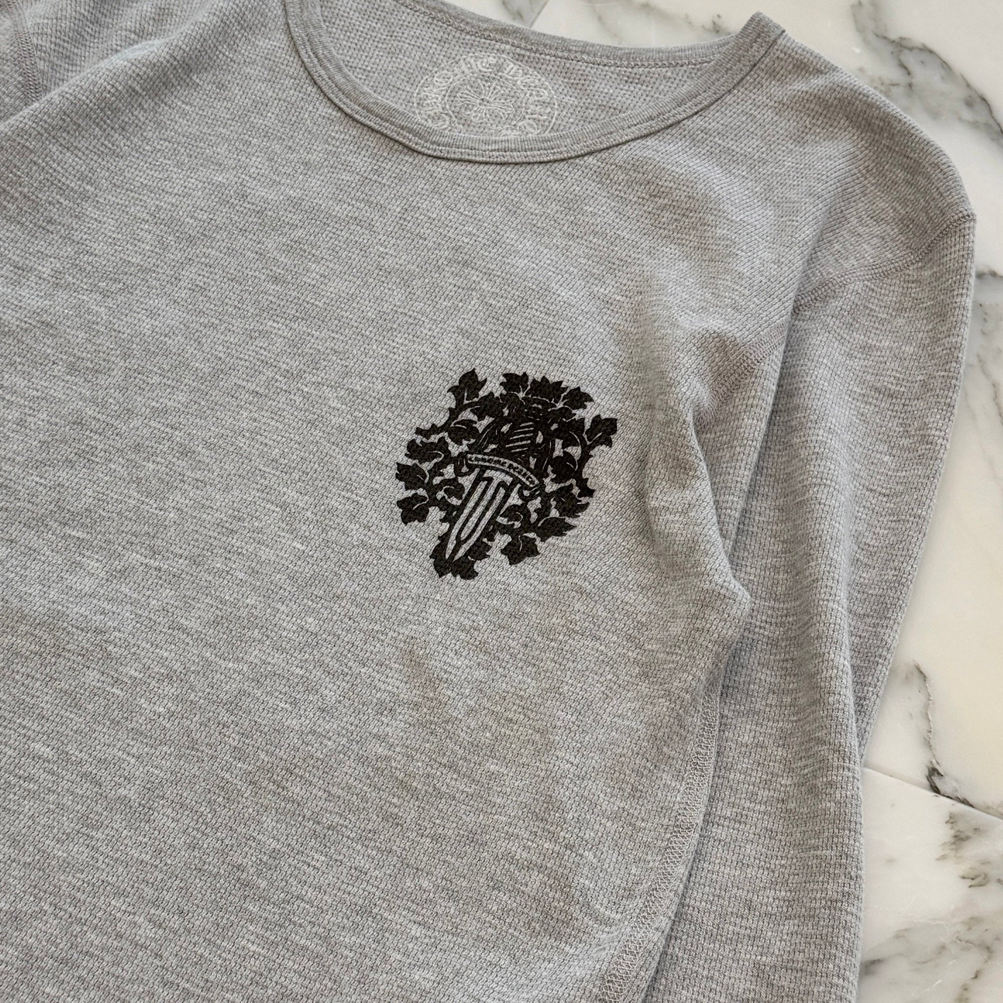 CHROME HEARTS 2025SS Vine Dagger Print Thermal Long Sleeve Tee Size M クロムハーツ ヴァインダガー プリント サーマル ロングスリーグ Tシャツ サイズM