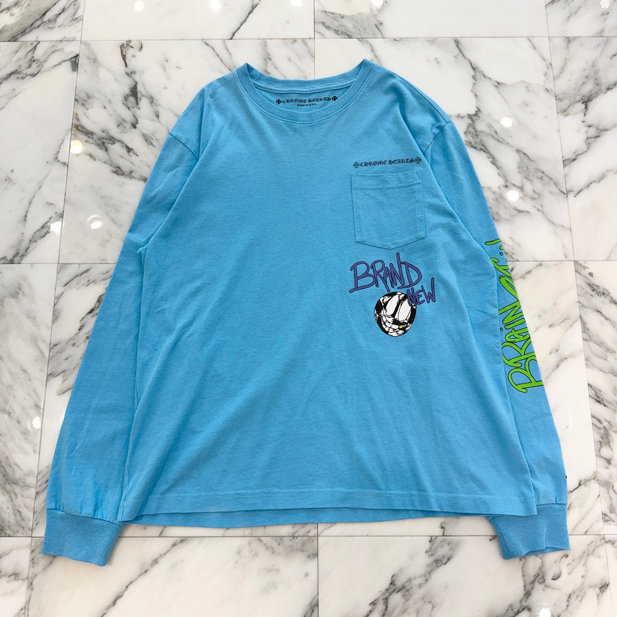 CHROME HEARTS × MATTY BOY 2024SS BRAIN NEW Long Sleeve Tee Size XL クロムハーツ × マッティボーイ ブレインニュー ロングスリーブTシャツ サイズXL