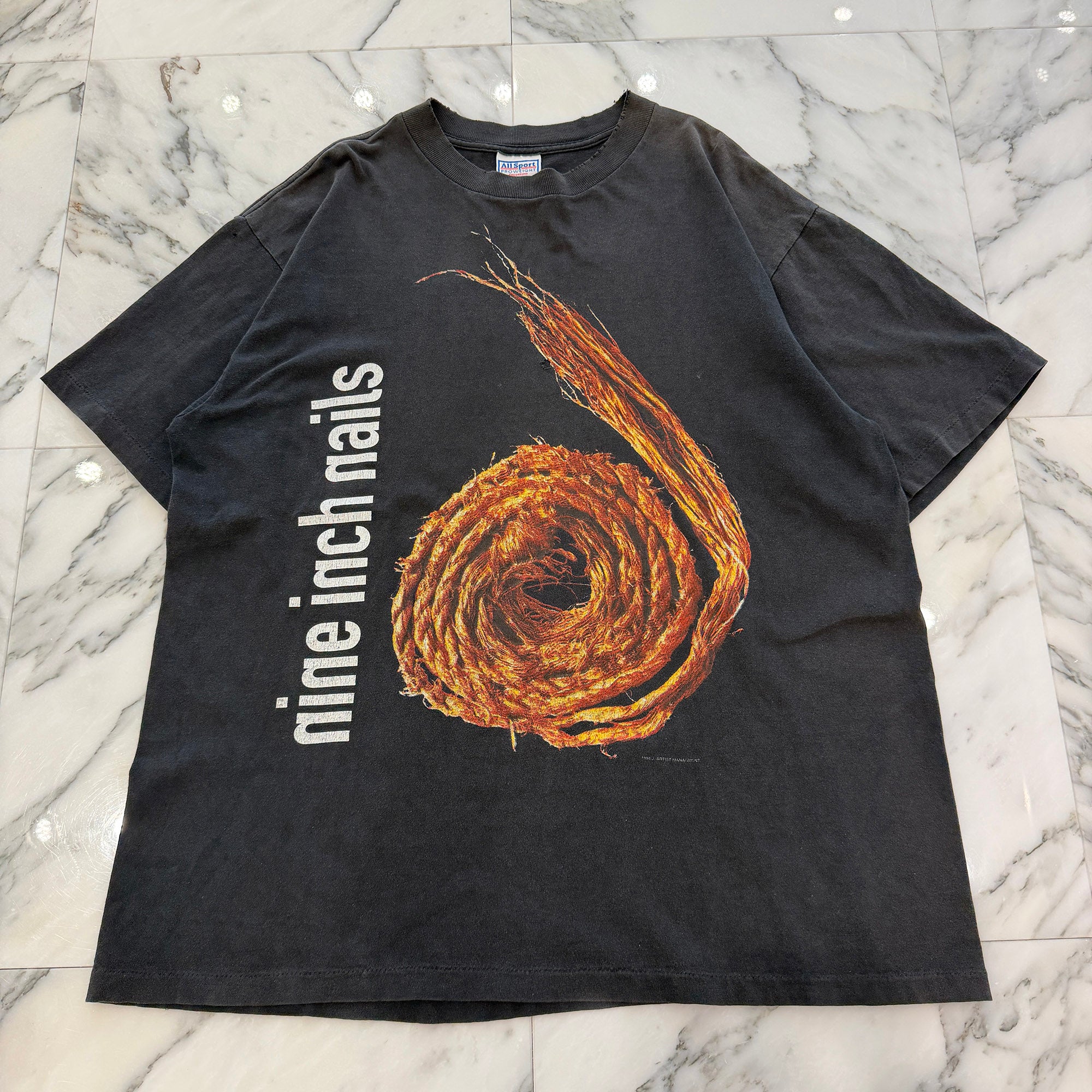 Vintage 90's NINE INCH NAILS "Further Down The Spiral" All Sport S/S Tee Size XL 90's ナインインチネイルズ "ファーザーダウンザスパイラル" オールスポーツ社製Tシャツ サイズXL