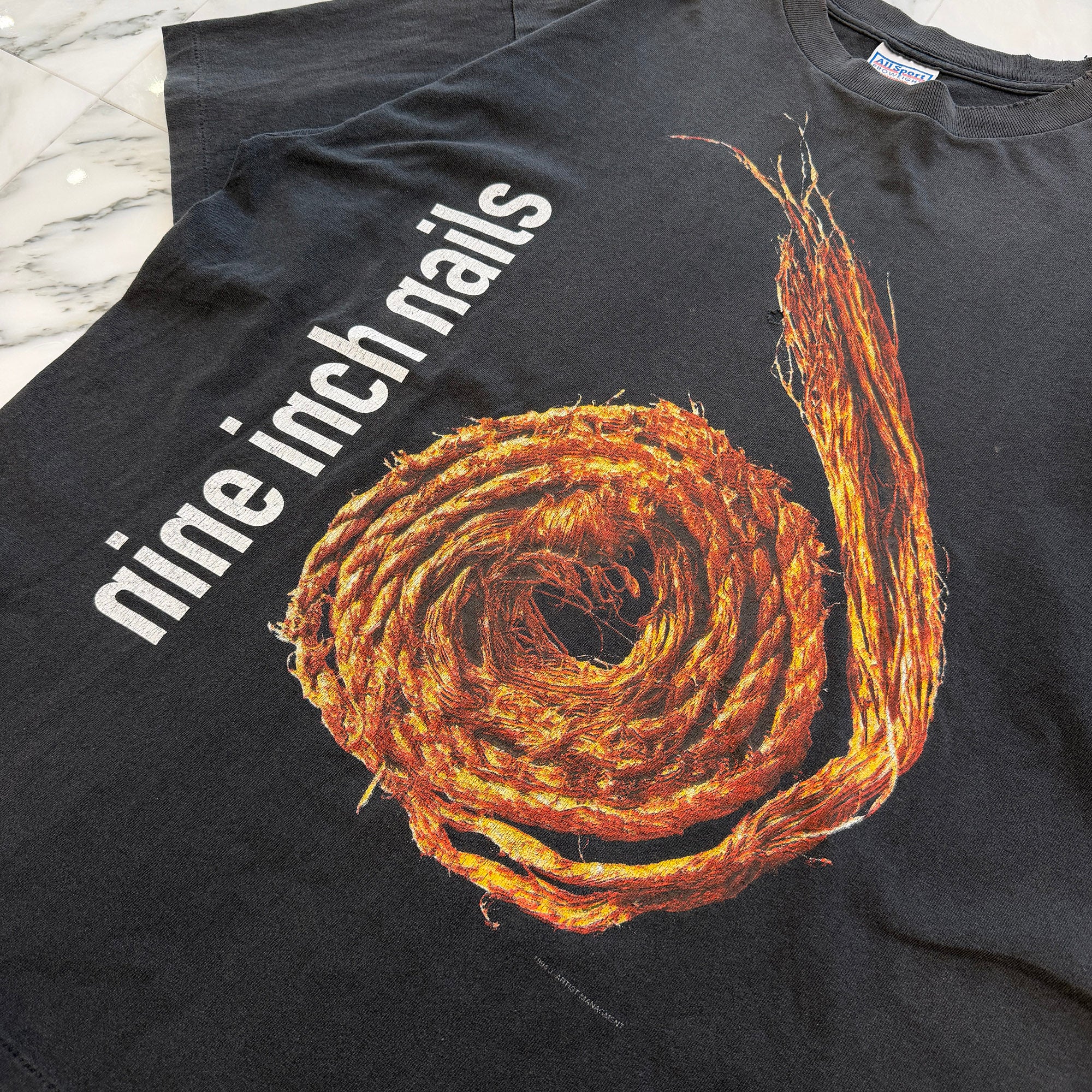 Vintage 90's NINE INCH NAILS "Further Down The Spiral" All Sport S/S Tee Size XL 90's ナインインチネイルズ "ファーザーダウンザスパイラル" オールスポーツ社製Tシャツ サイズXL