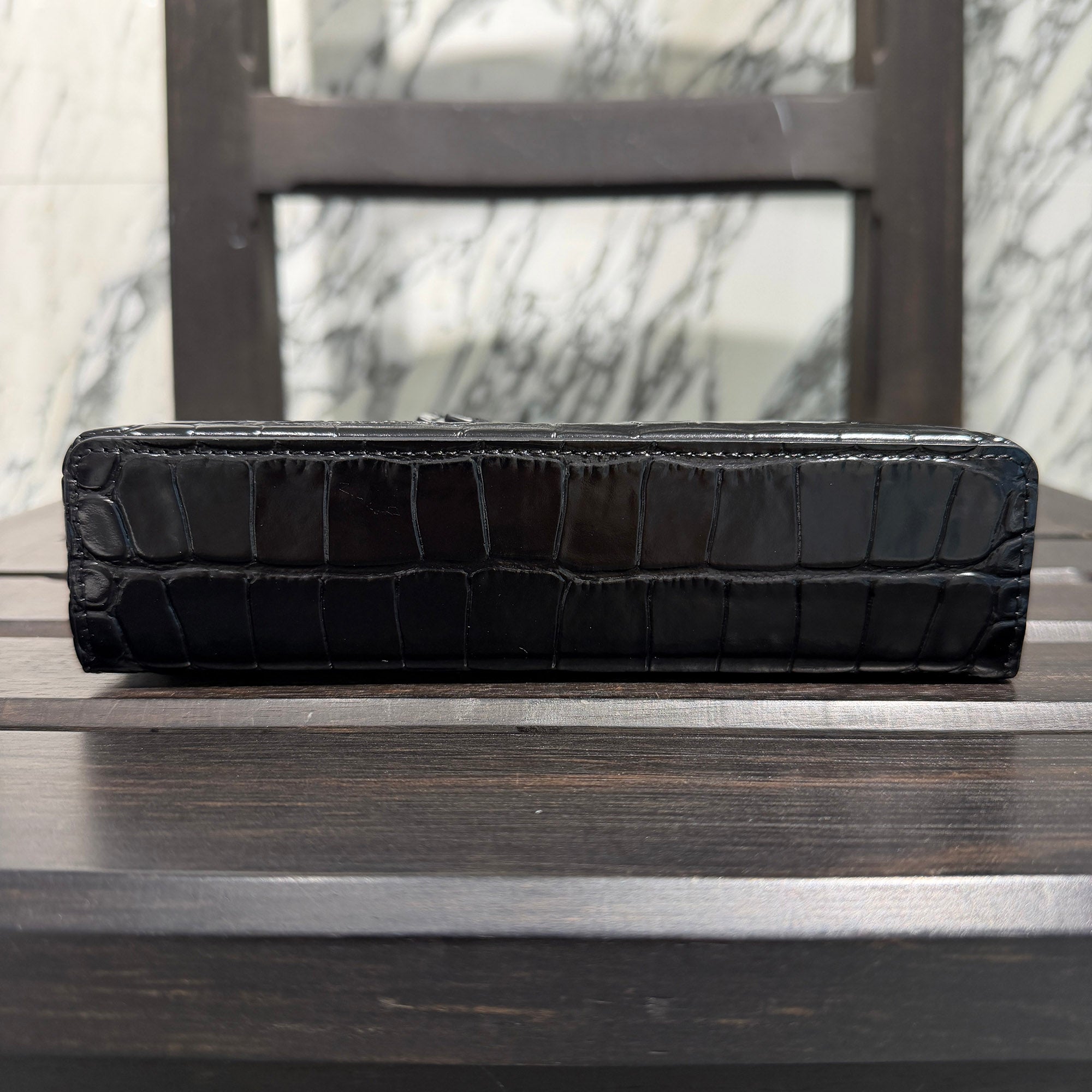 CHANEL Crocodile Embossed Top Handle Vanity Case シャネル クロコダイル型押し トップハンドル ヴァニティケース