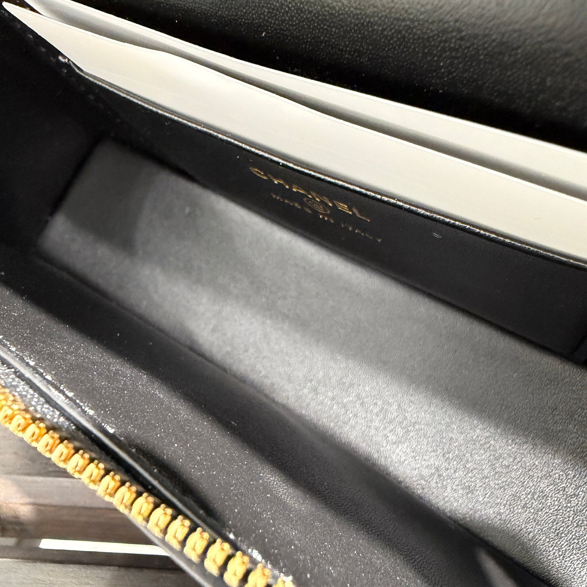 CHANEL Crocodile Embossed Top Handle Vanity Case シャネル