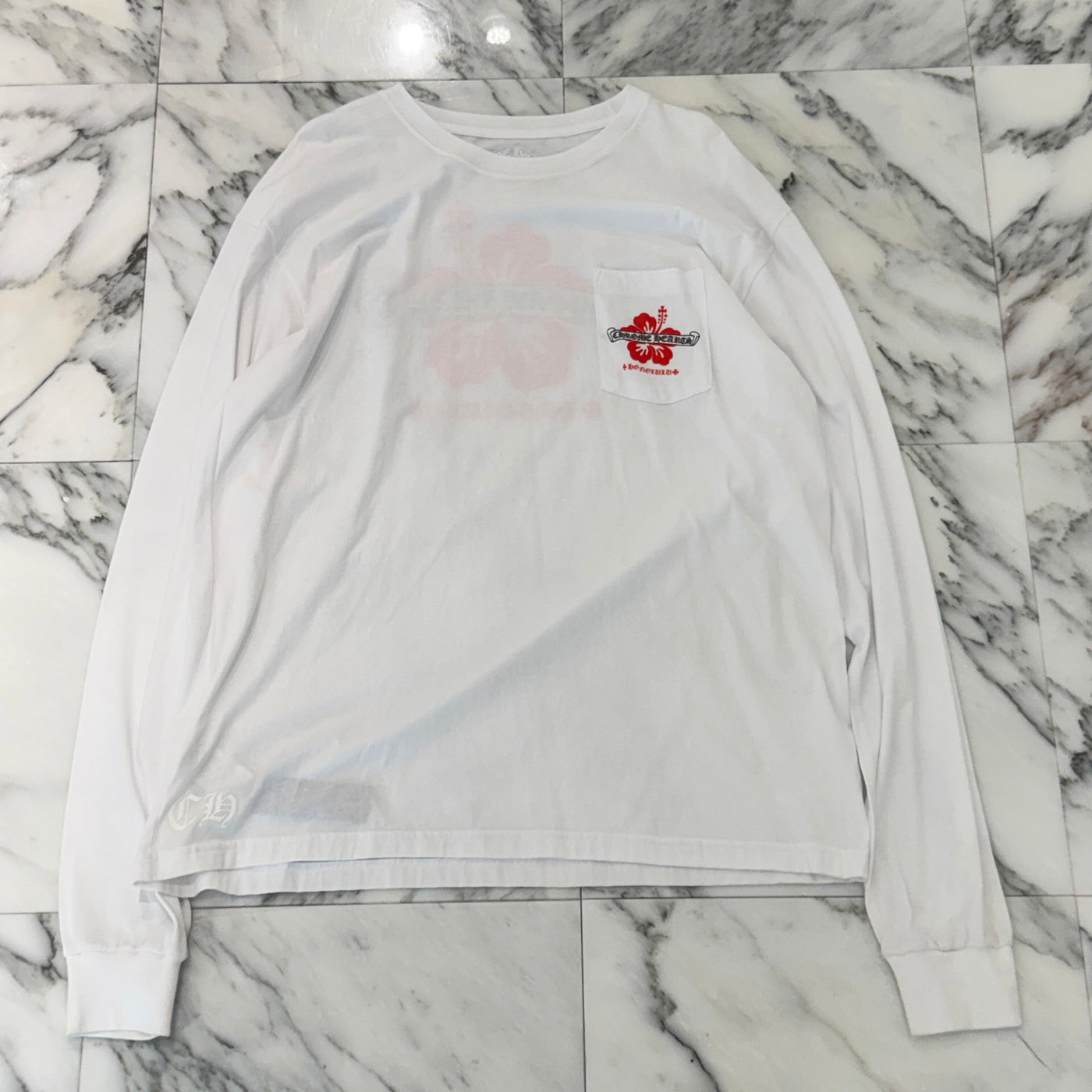 CHROME HEARTS Honolulu Limited Back Scroll Logo Long Sleeve Tee Size XXL クロムハーツ ホノルル限定バックスクロールロゴロングスリーブTシャツ サイズXXL