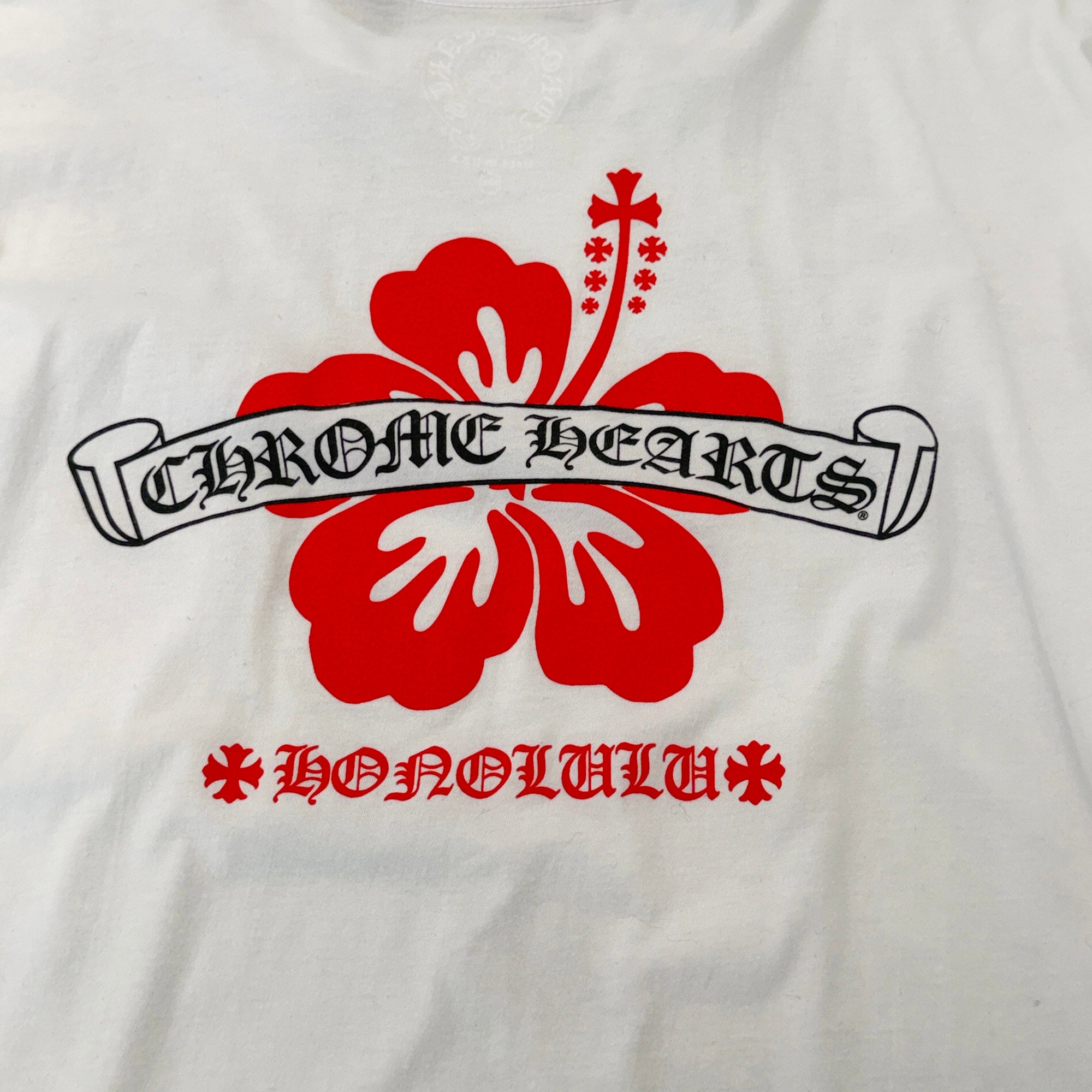 CHROME HEARTS Honolulu Limited Back Scroll Logo Long Sleeve Tee