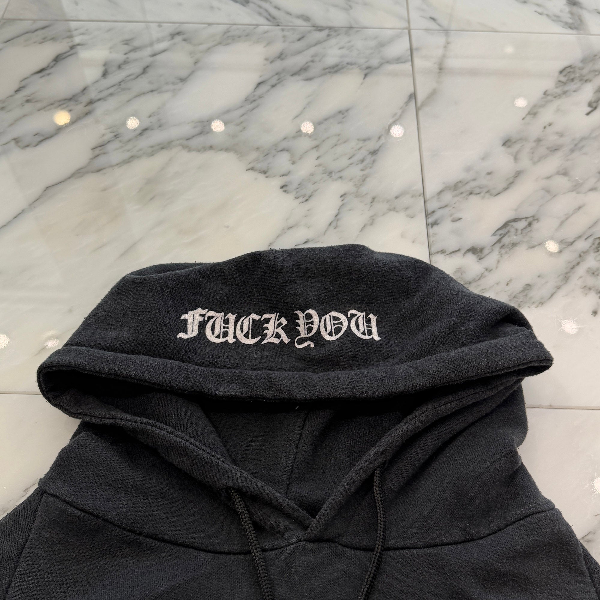 CHROME HEARTS FUCK YOU Horseshoe Pullover Hoodie Size L クロムハーツ ファックユー ホースシュー プルオーバーフーディ サイズL