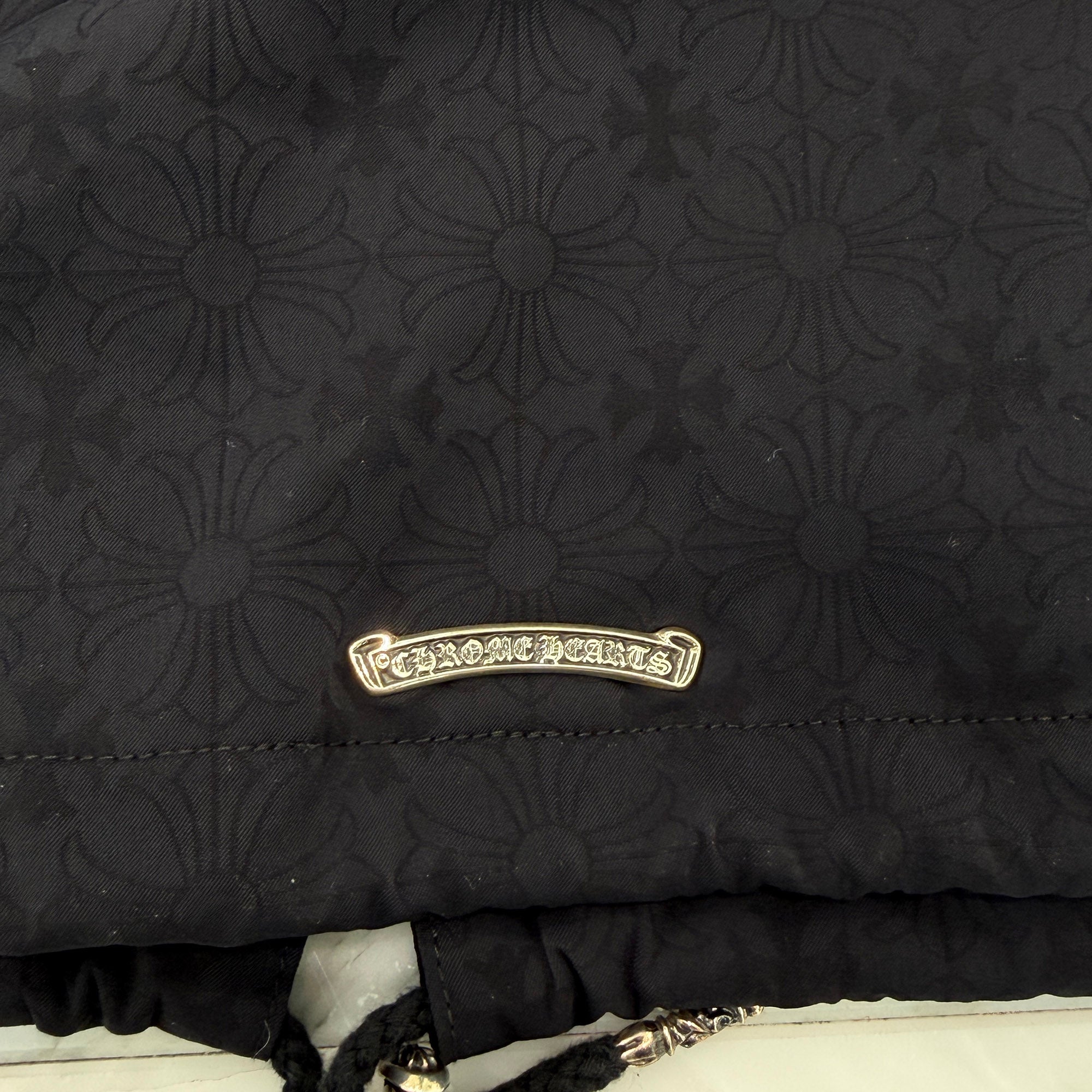 CHROME HEARTS RIGGINS FBRC English Print Nylon Coach Jacket Size XL クロムハーツ リギンズ ファブリック イングリッシュ プリント ナイロンコーチジャケット サイズXL