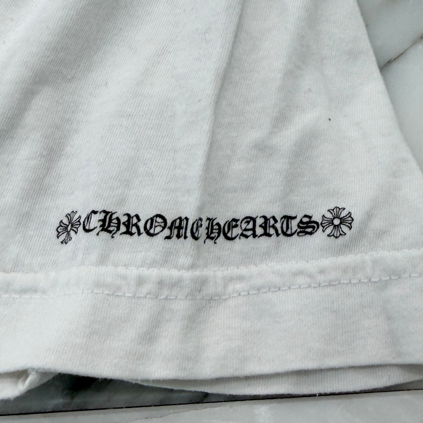 CHROME HEARTS Neck Logo Tee Size L クロムハーツ ネックロゴ Tシャツ サイズL