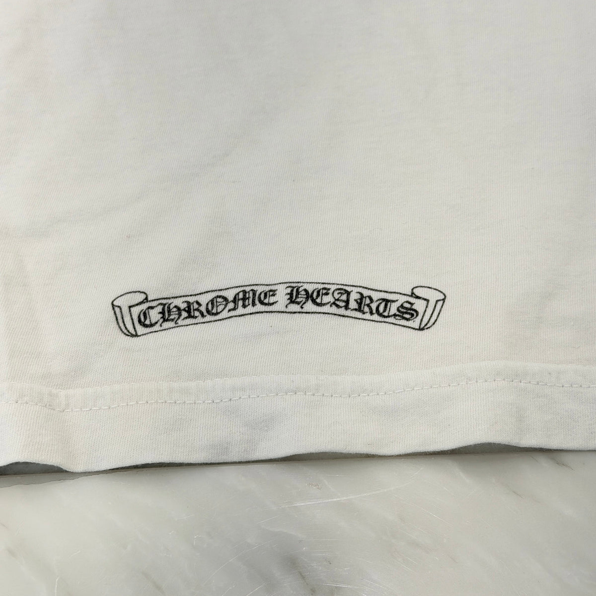 CHROME HEARTS Neck Logo Tee Size L クロムハーツ ネックロゴ Tシャツ サイズL
