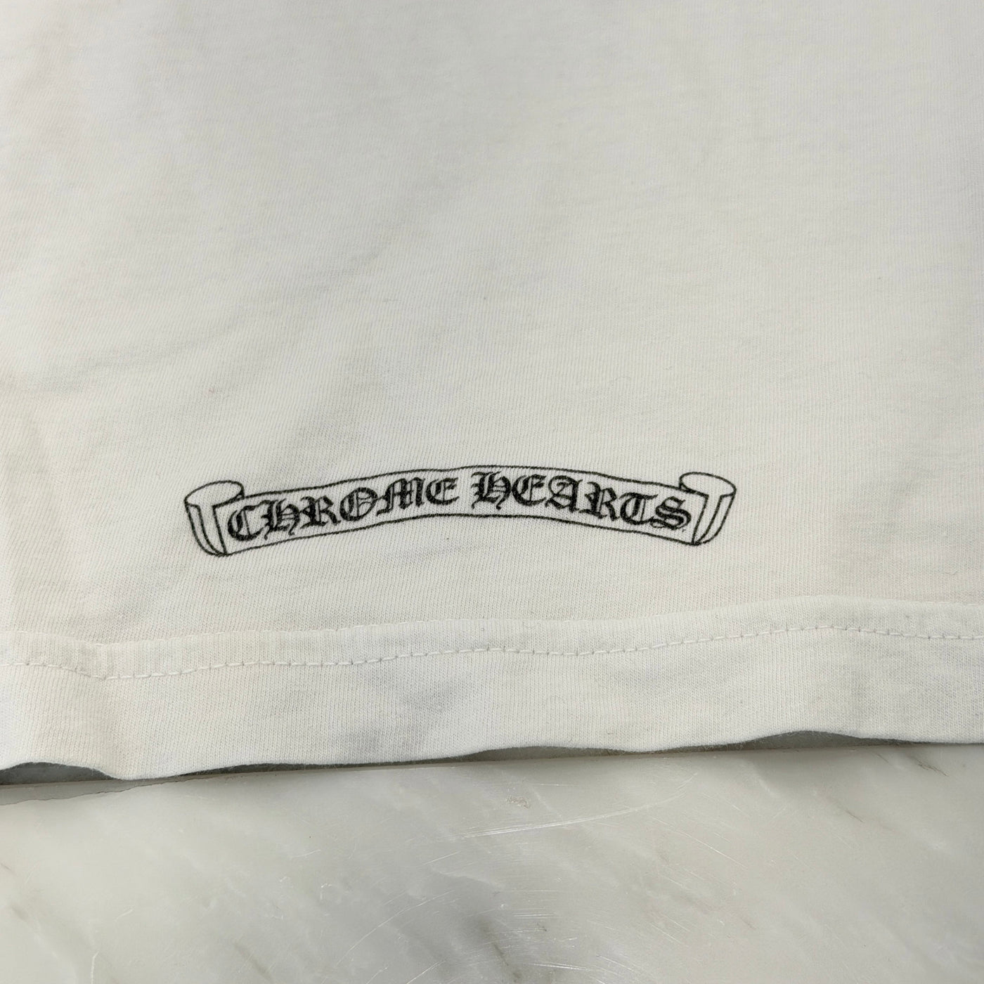 CHROME HEARTS Neck Logo Tee Size L クロムハーツ ネックロゴ Tシャツ サイズL