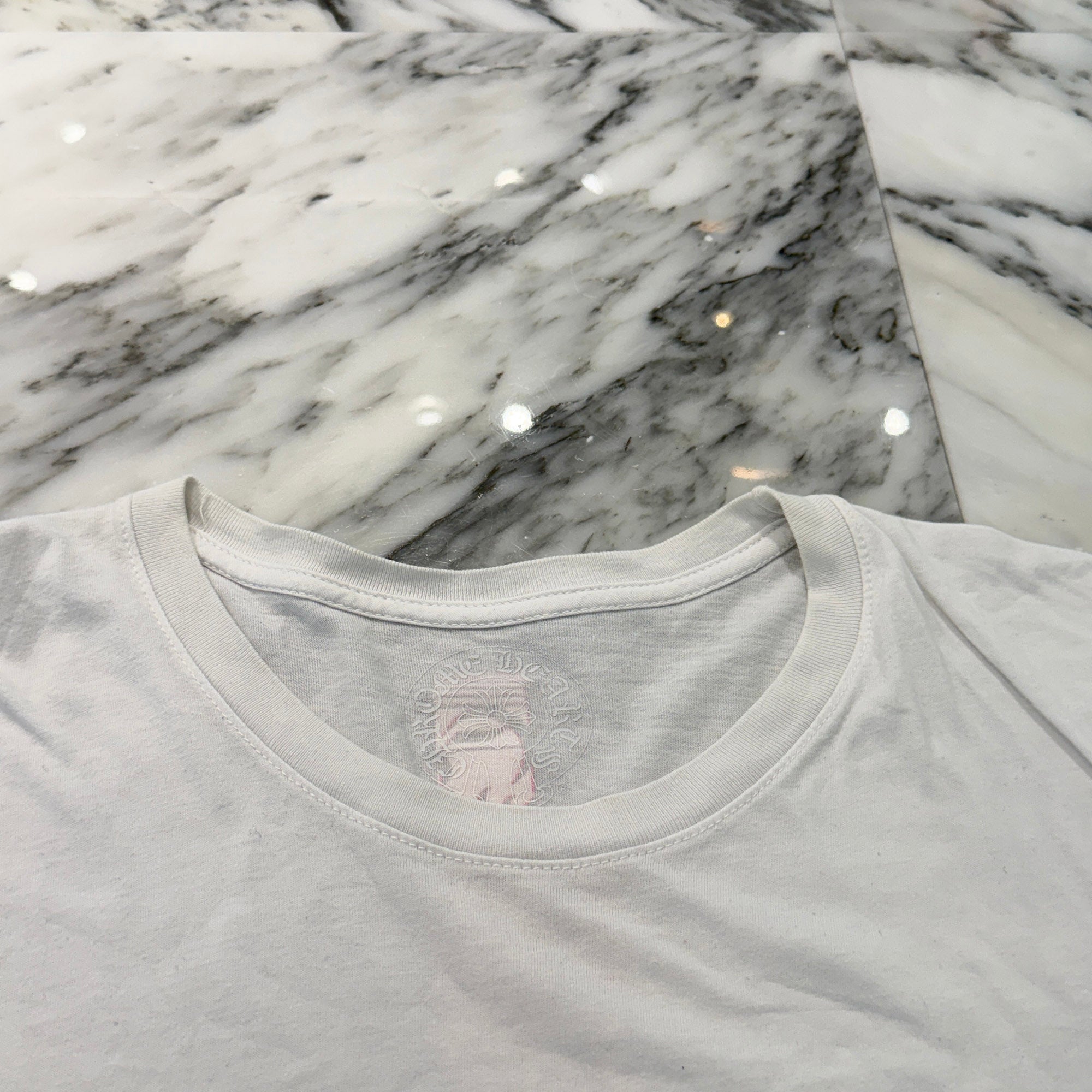 CHROME HEARTS Pink Made In Hollywood Vertical Logo Tee Size XL クロムハーツ ピンク メイドインハリウッド ヴァーティカルロゴ Tシャツ サイズXL