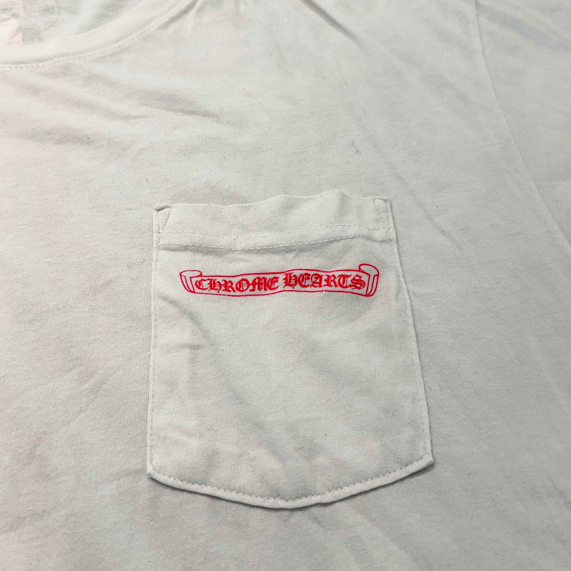 CHROME HEARTS Pink Made In Hollywood Vertical Logo Tee Size XL クロムハーツ ピンク メイドインハリウッド ヴァーティカルロゴ Tシャツ サイズXL