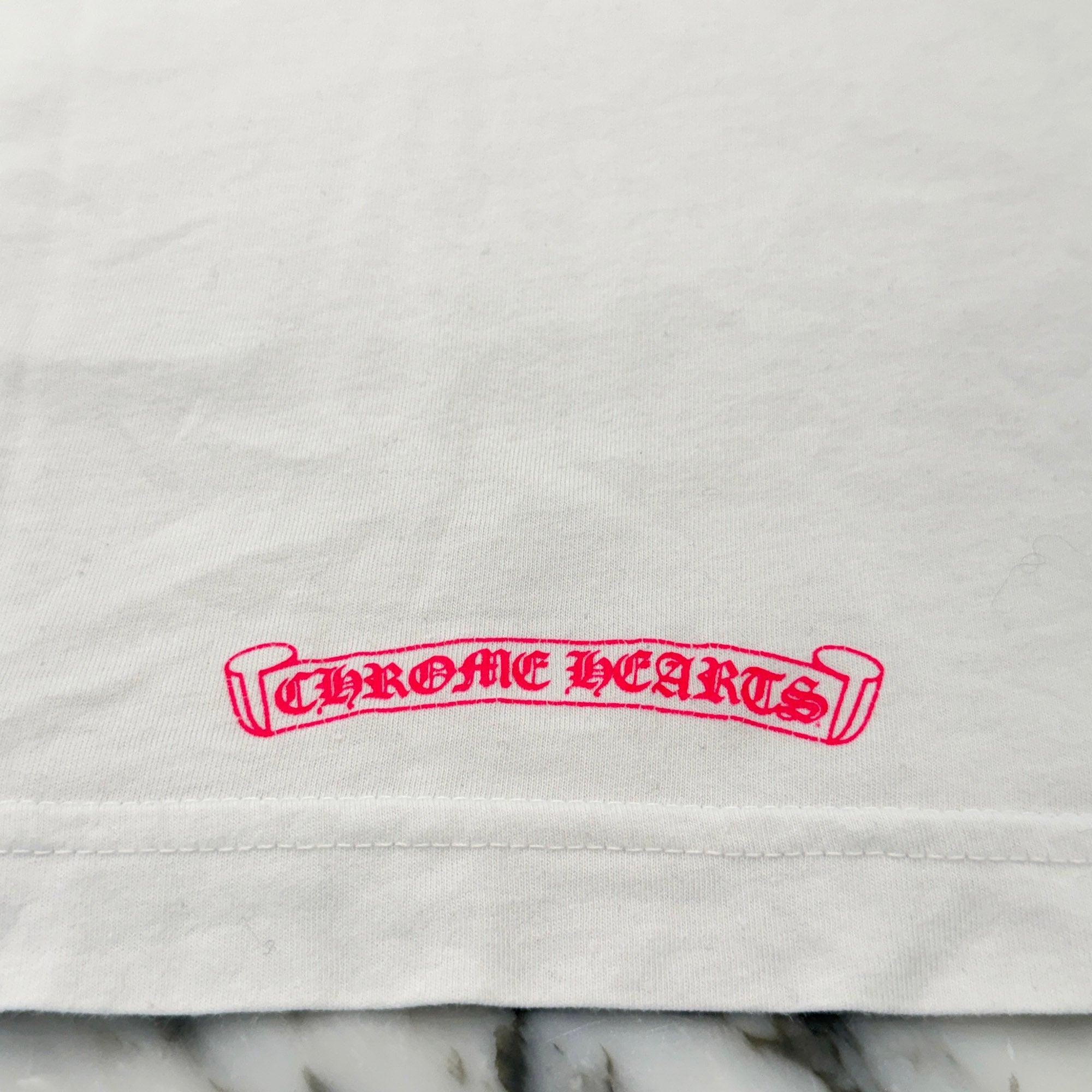 CHROME HEARTS Pink Made In Hollywood Vertical Logo Tee Size XL クロムハーツ ピンク メイドインハリウッド ヴァーティカルロゴ Tシャツ サイズXL