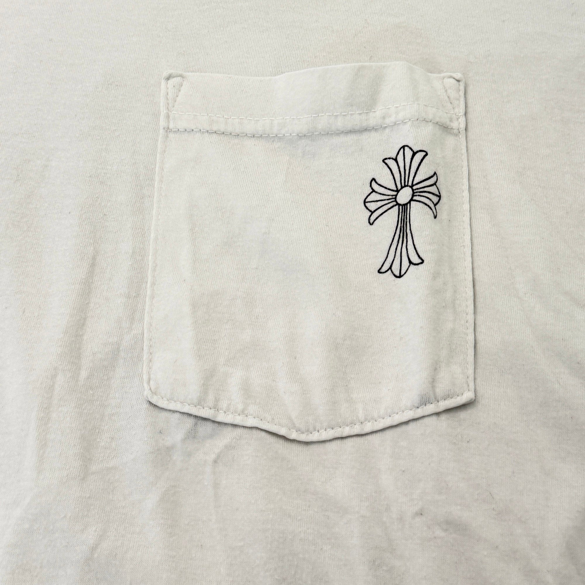 CHROME HEARTS Neck Logo Back Cross Tee Size XL クロムハーツ ネックロゴ バッククロス Tシャツ サイズXL