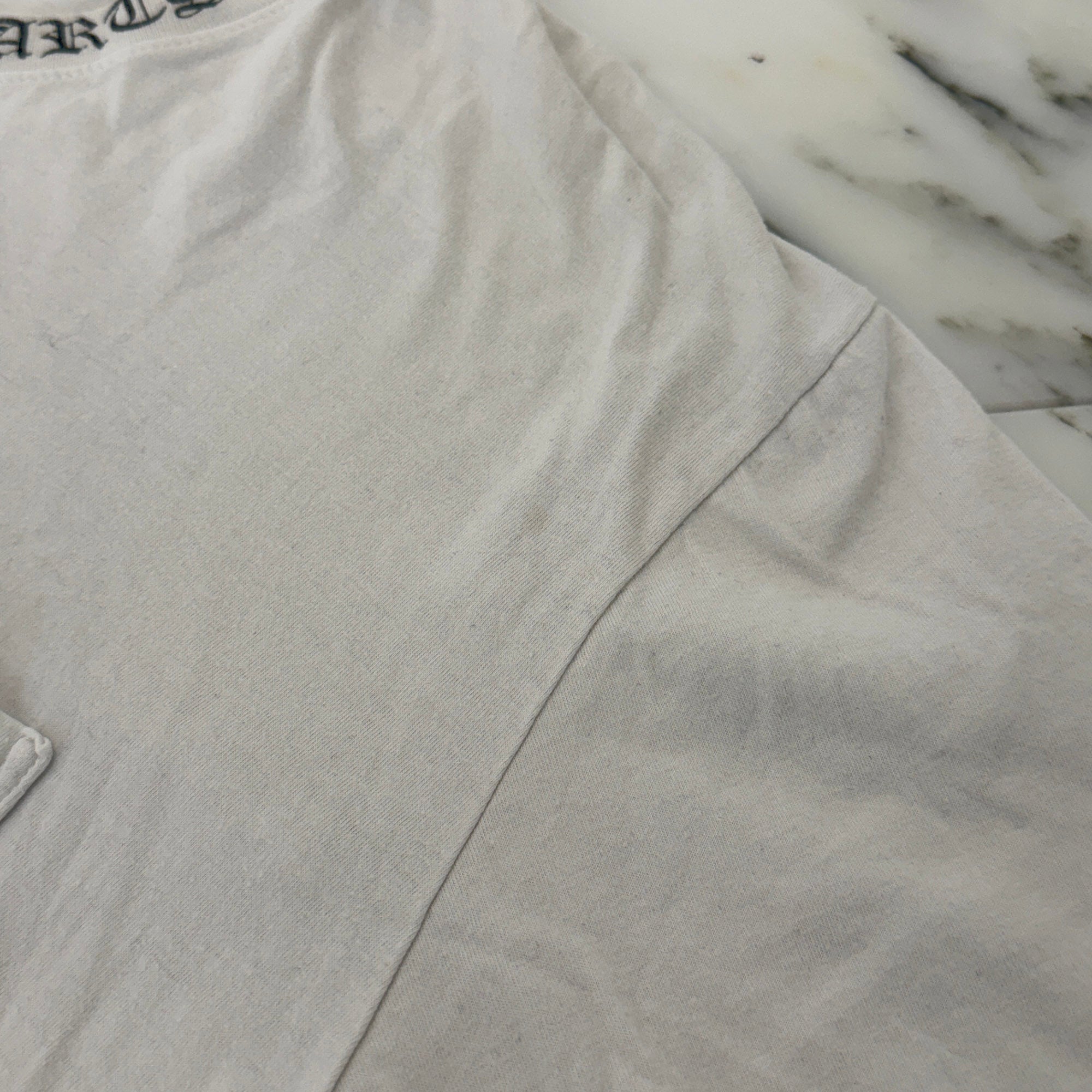 CHROME HEARTS Neck Logo Back Cross Tee Size XL クロムハーツ ネックロゴ バッククロス Tシャツ サイズXL