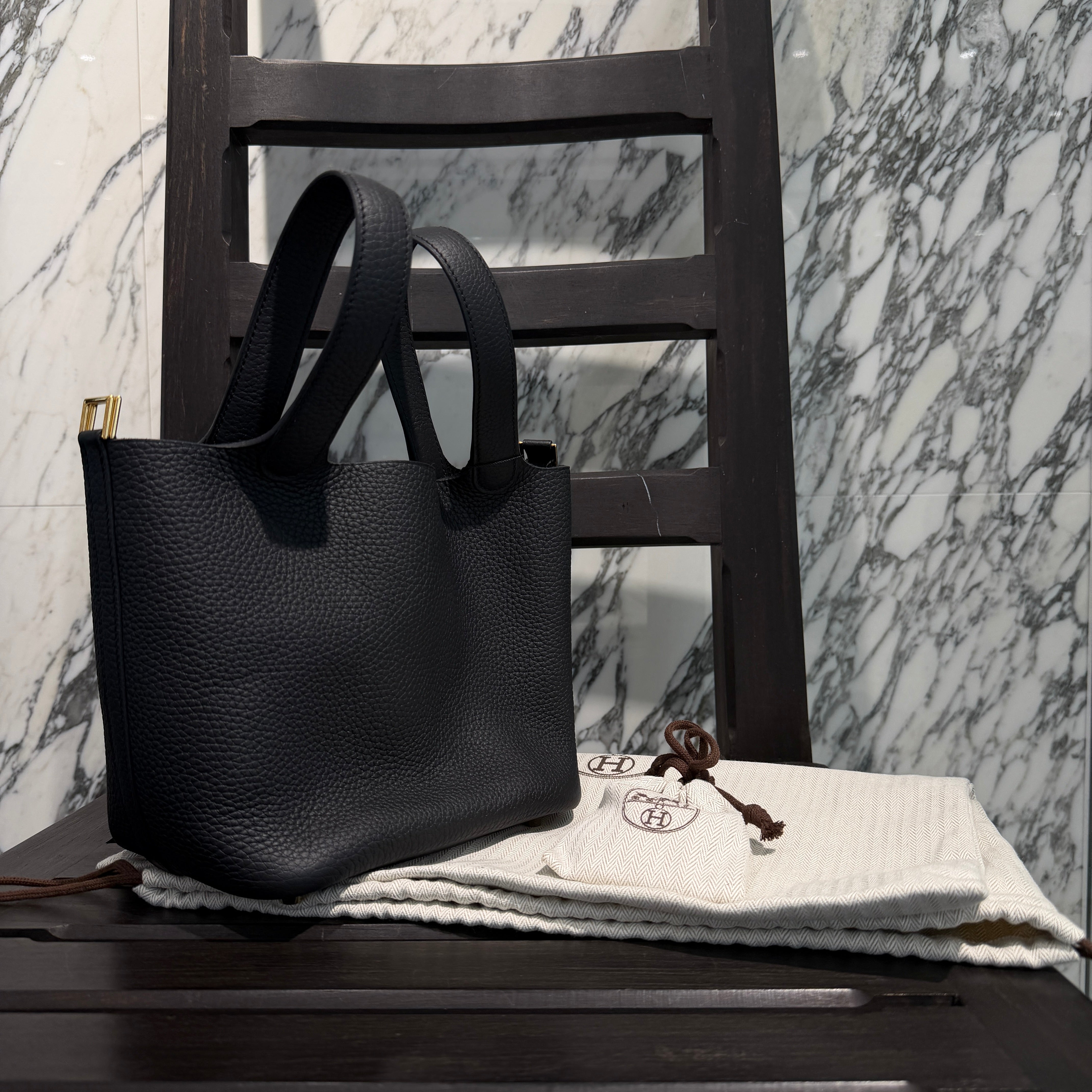HERMES Picotin Lock PM "NOIR" G刻印 エルメス ピコタンロック PM "ノワール" G刻印