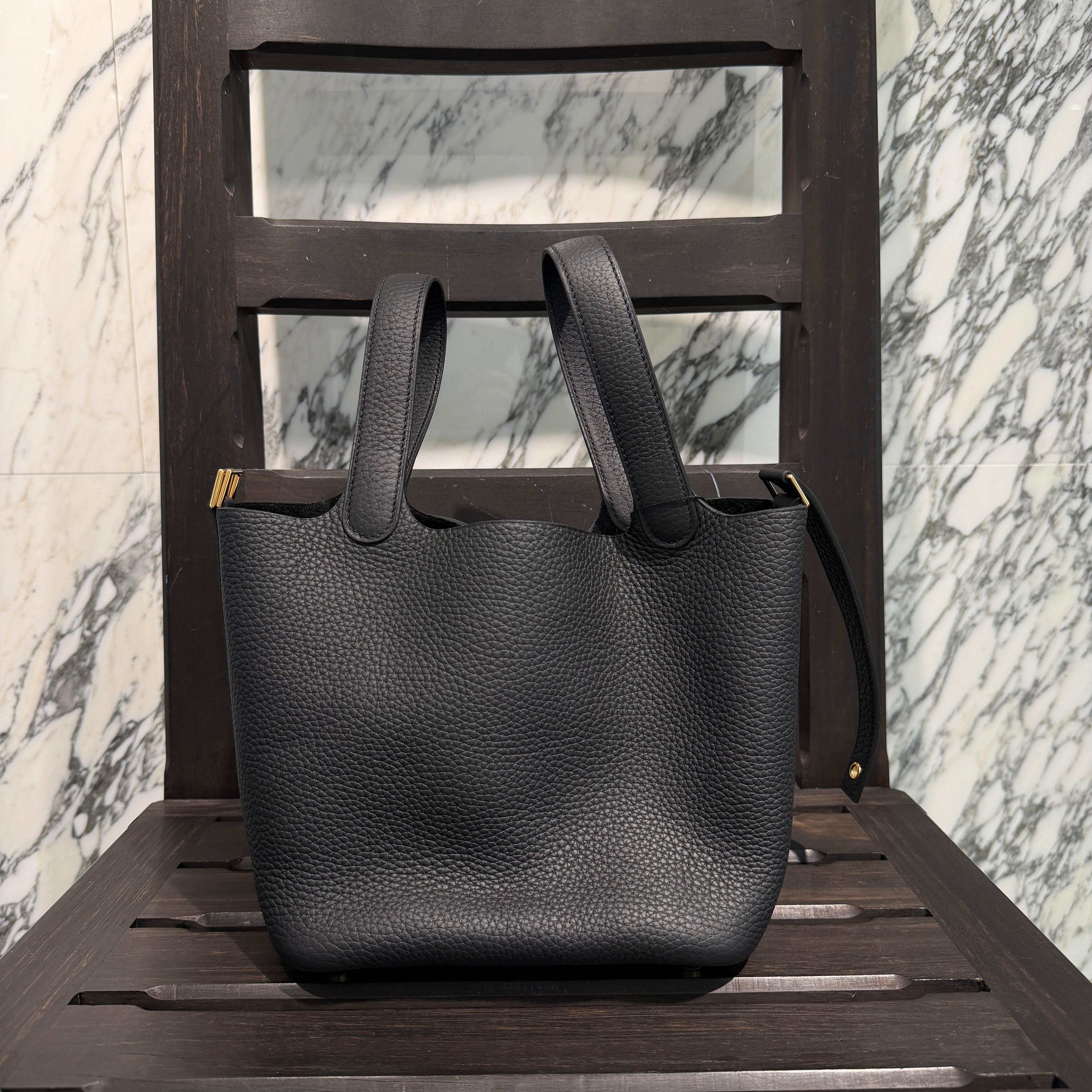 HERMES Picotin Lock PM "NOIR" G刻印 エルメス ピコタンロック PM "ノワール" G刻印