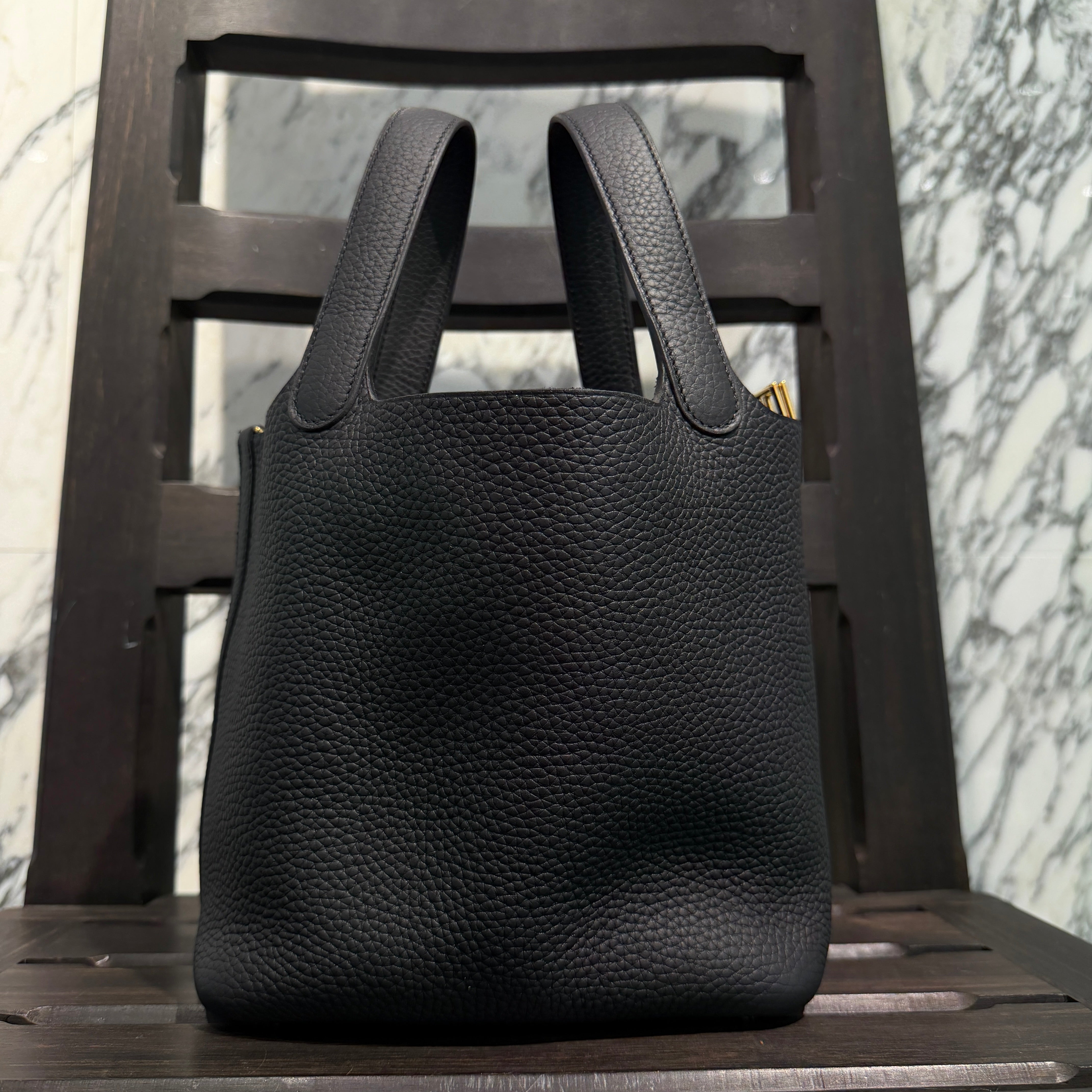 HERMES Picotin Lock PM "NOIR" G刻印 エルメス ピコタンロック PM "ノワール" G刻印