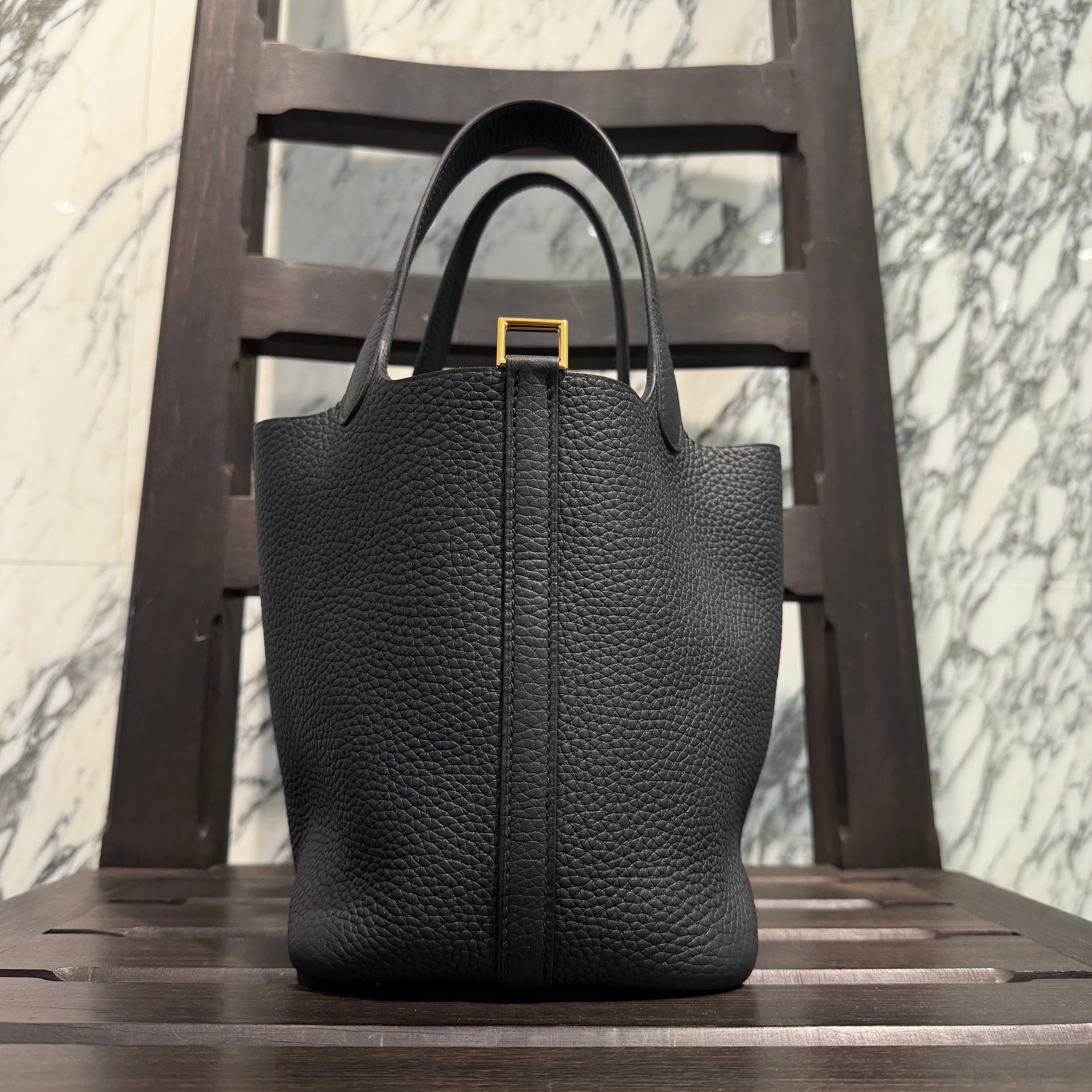 HERMES Picotin Lock PM "NOIR" G刻印 エルメス ピコタンロック PM "ノワール" G刻印