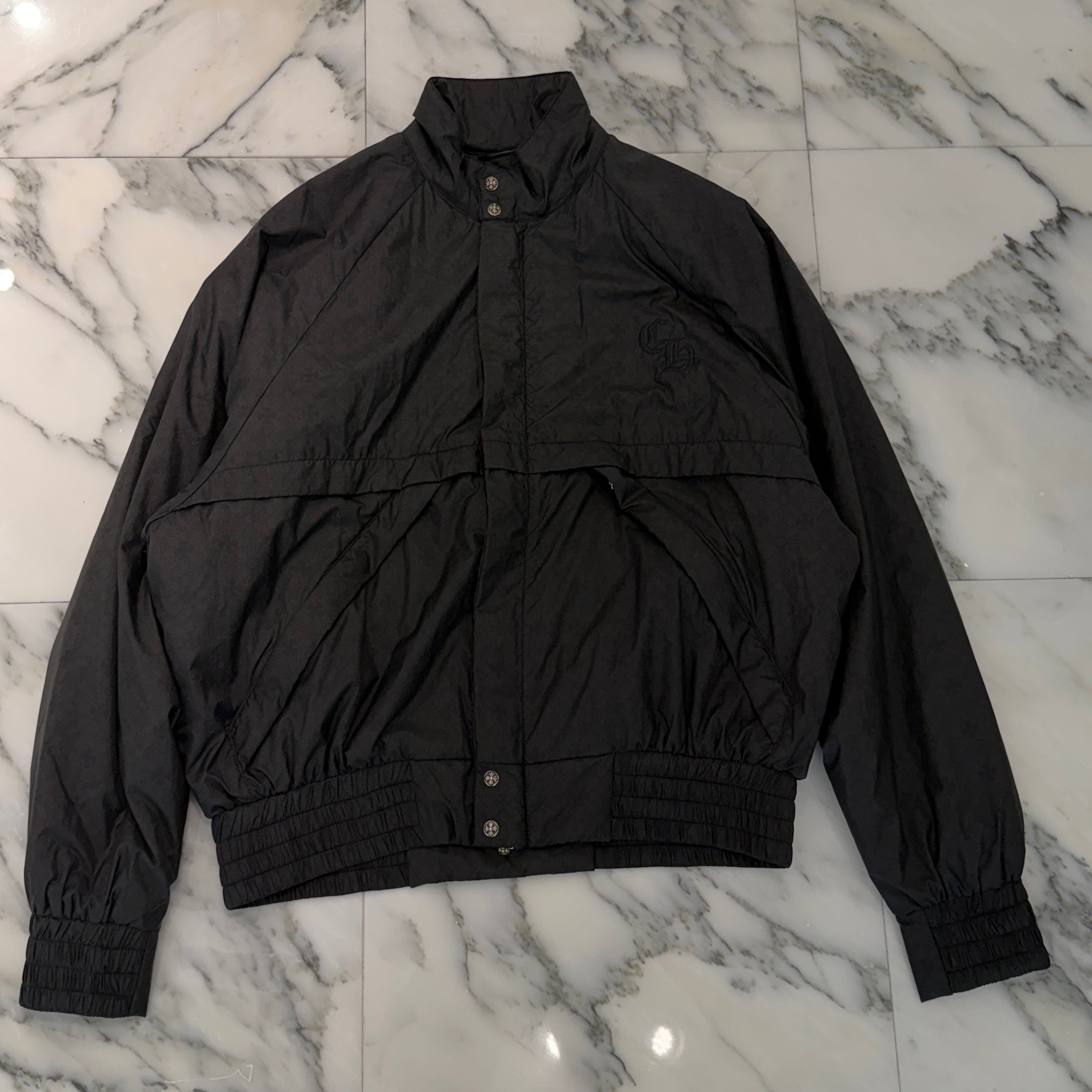 CHROME HEARTS CH Logo Embroidery U Match Point Nylon Jacket Size S クロムハーツ CHロゴ刺繍 Uマッチポイント ナイロンジャケット サイズS