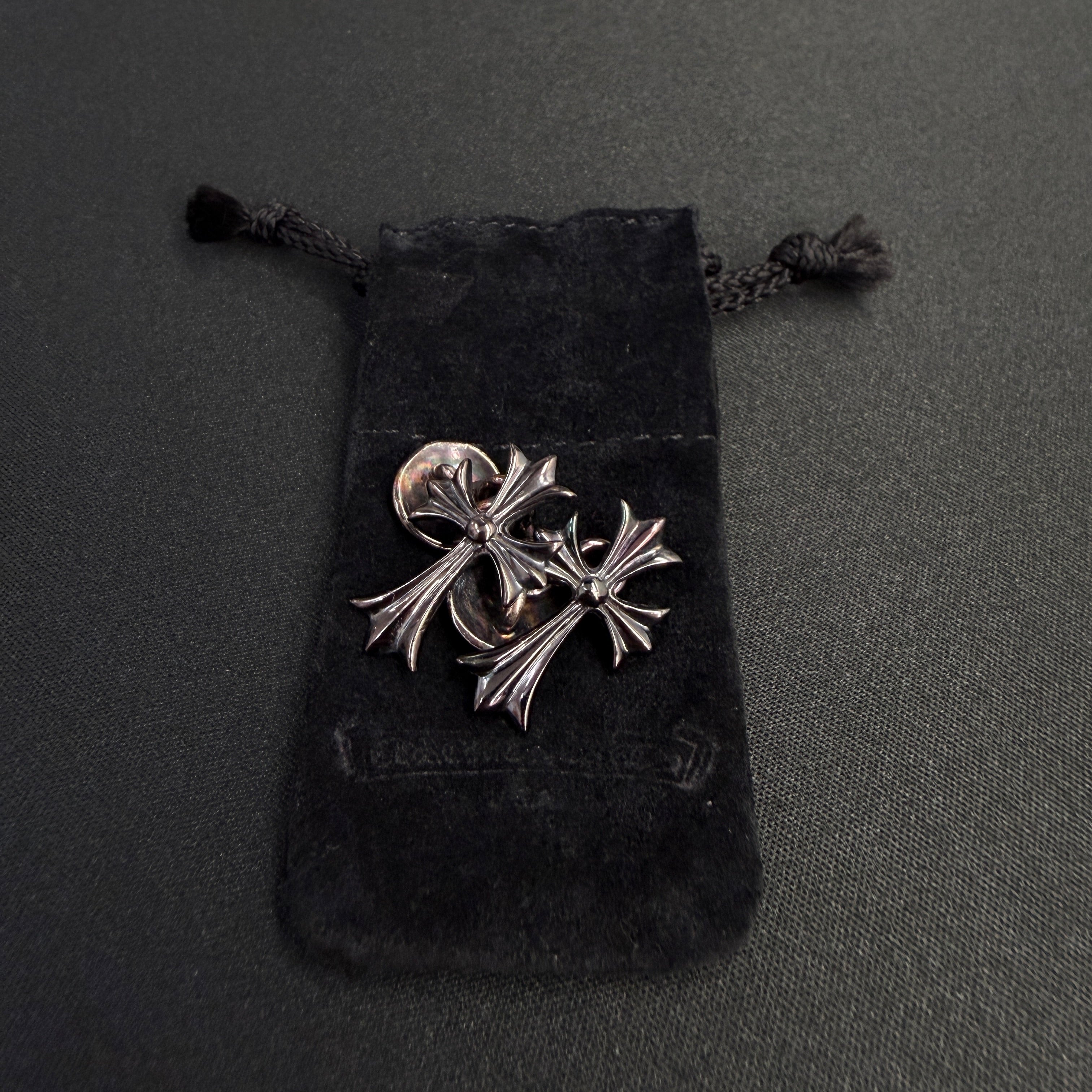 CHROME HEARTS Tiny CH Cross Horseshoe Cuffs クロムハーツ タイニー