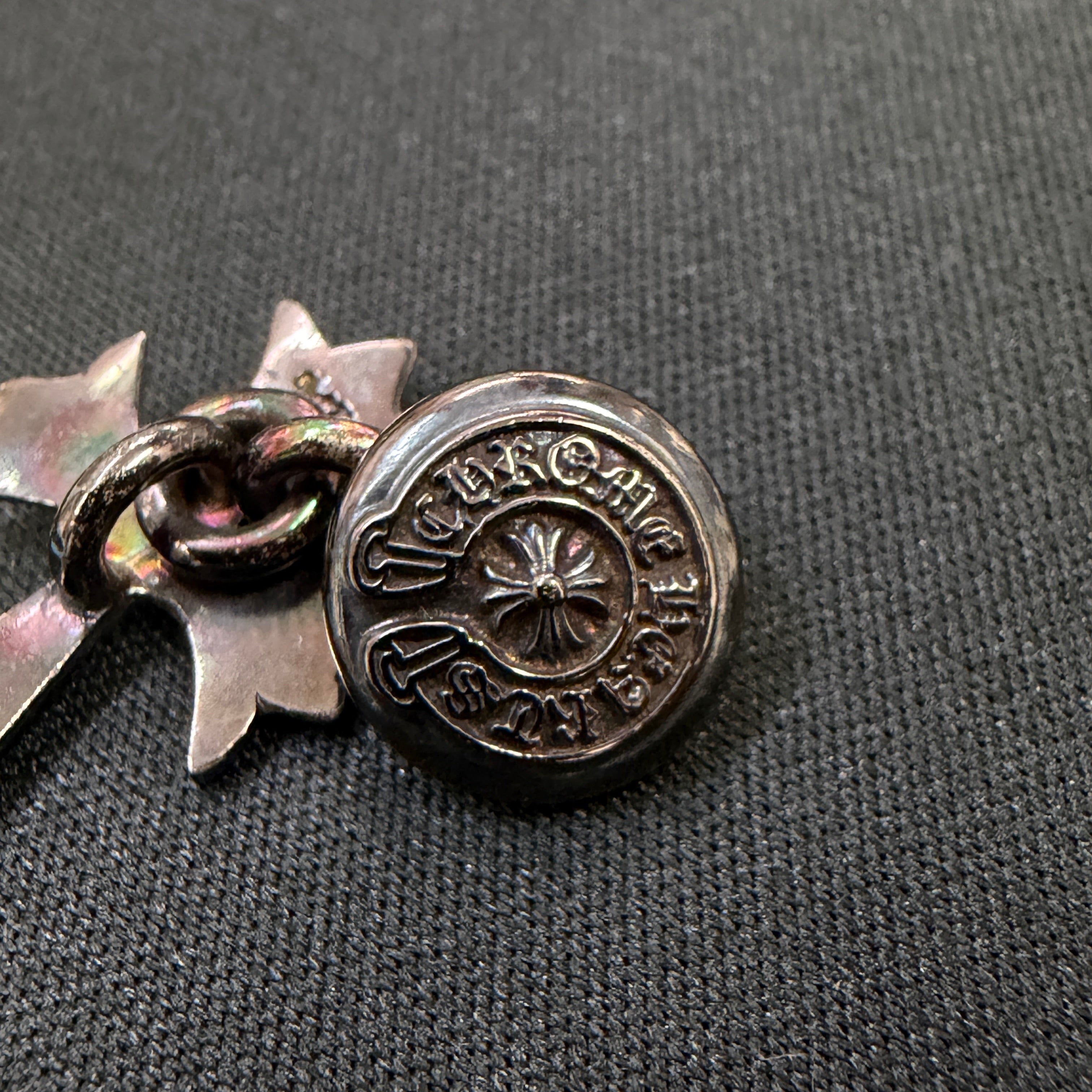 CHROME HEARTS Tiny CH Cross Horseshoe Cuffs クロムハーツ タイニーCHクロス ホースシュー カフス