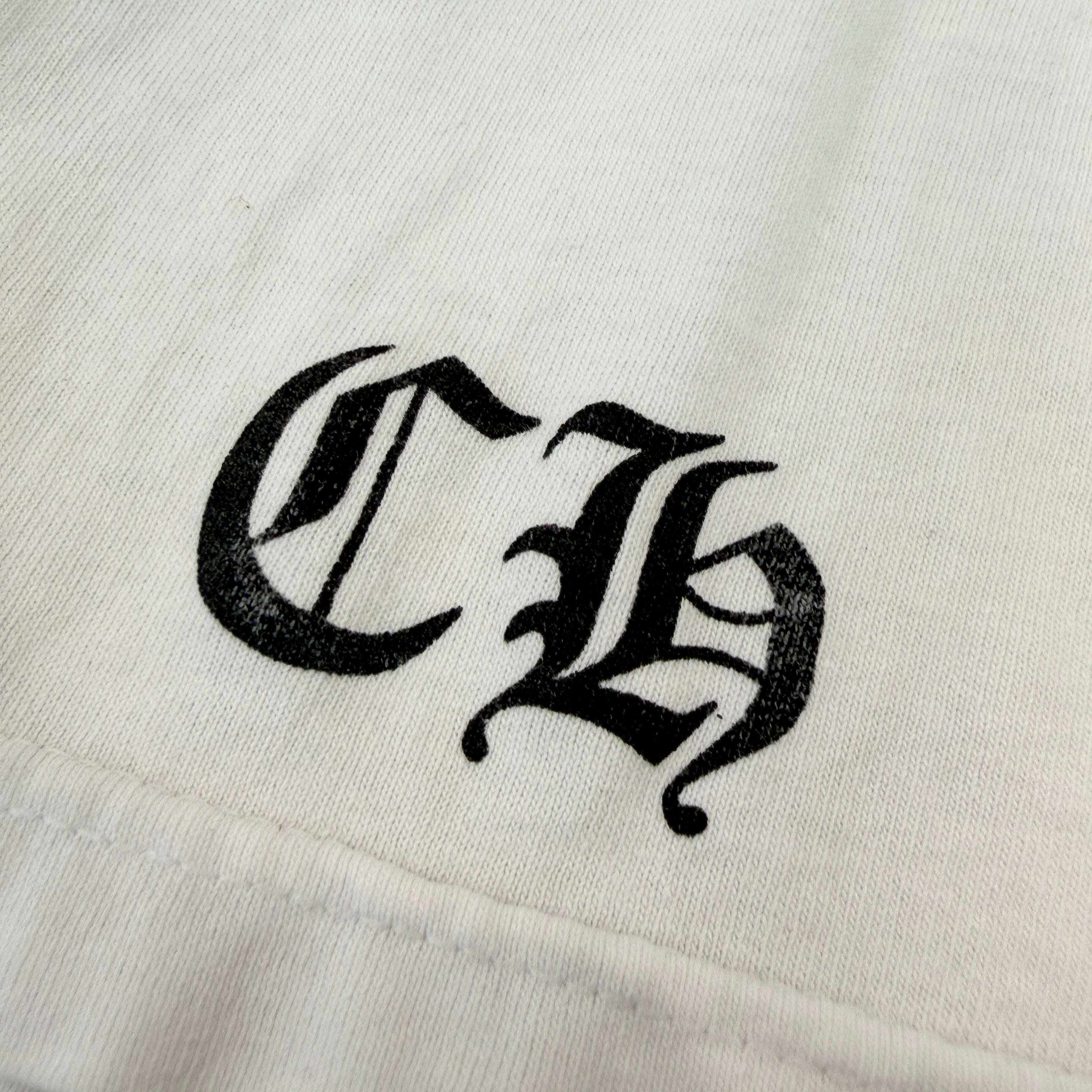 CHROME HEARTS Back Scroll Sleeve CH Cross Print Long Sleeve Tee Size L クロムハーツ バックスクロール 袖CHクロス ロングスリーブ Tシャツ サイズL